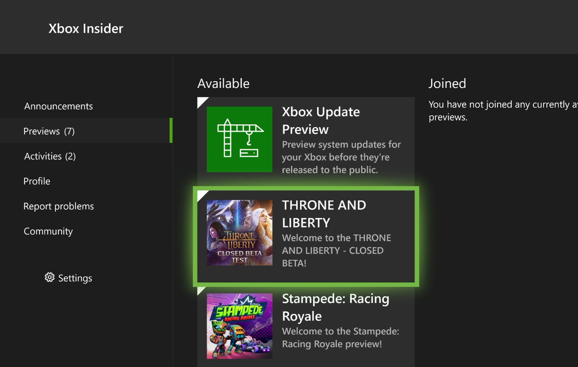 Throne and Liberty Closed Beta Access: The Xbox Insider Hub can be seen