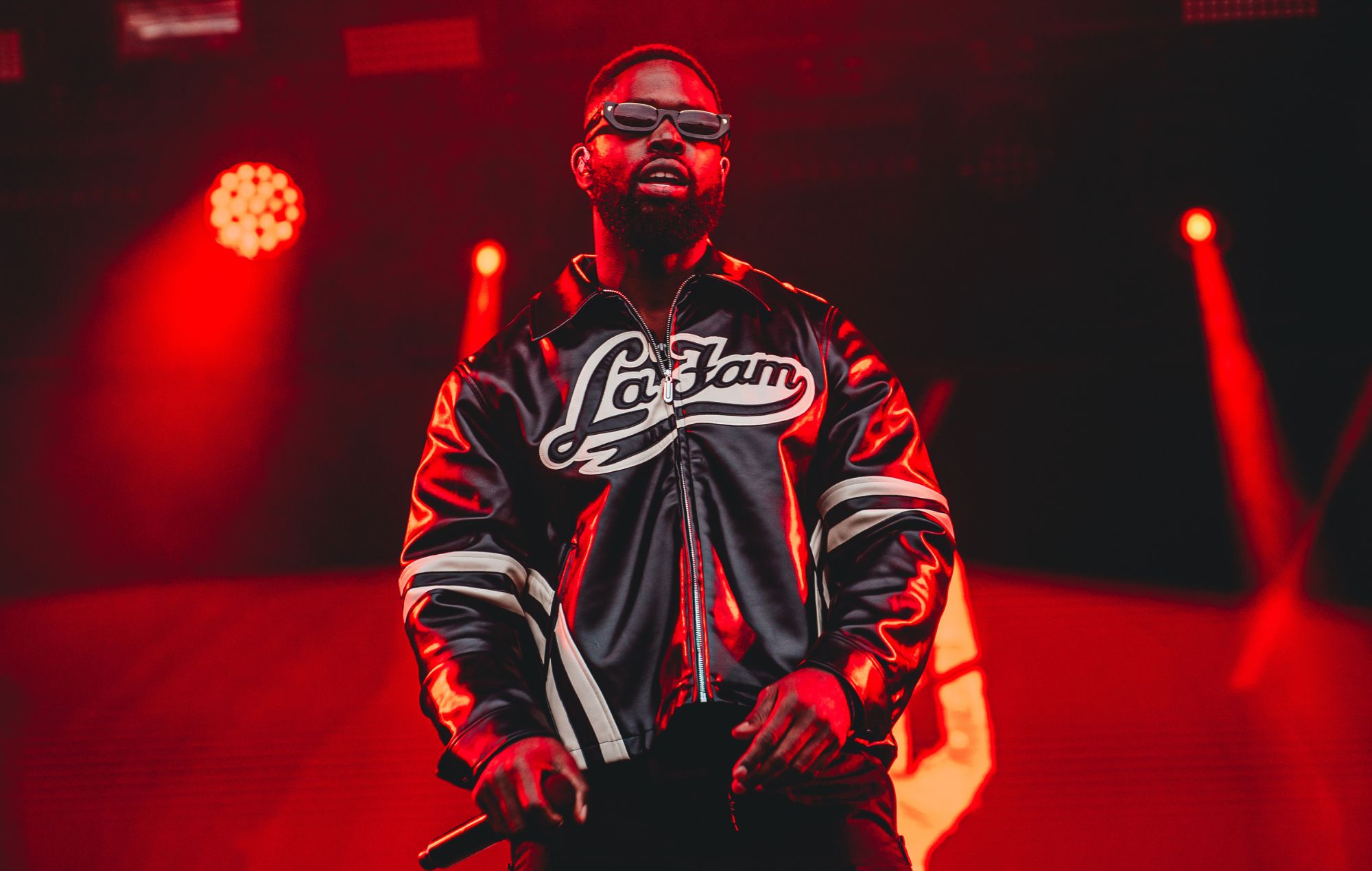 Ghetts performs at Glastonbury Festival 2024