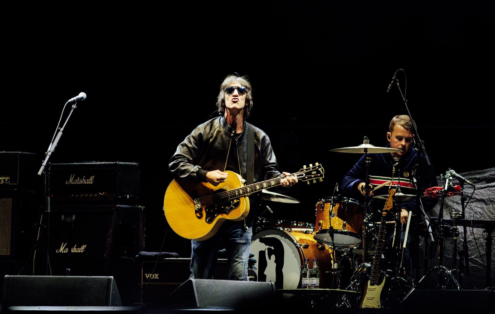 Richard Ashcroft supporting Oasis at Cardiff Principality Stadium on Friday July 4, 2025. Credit: Andy Ford for NME