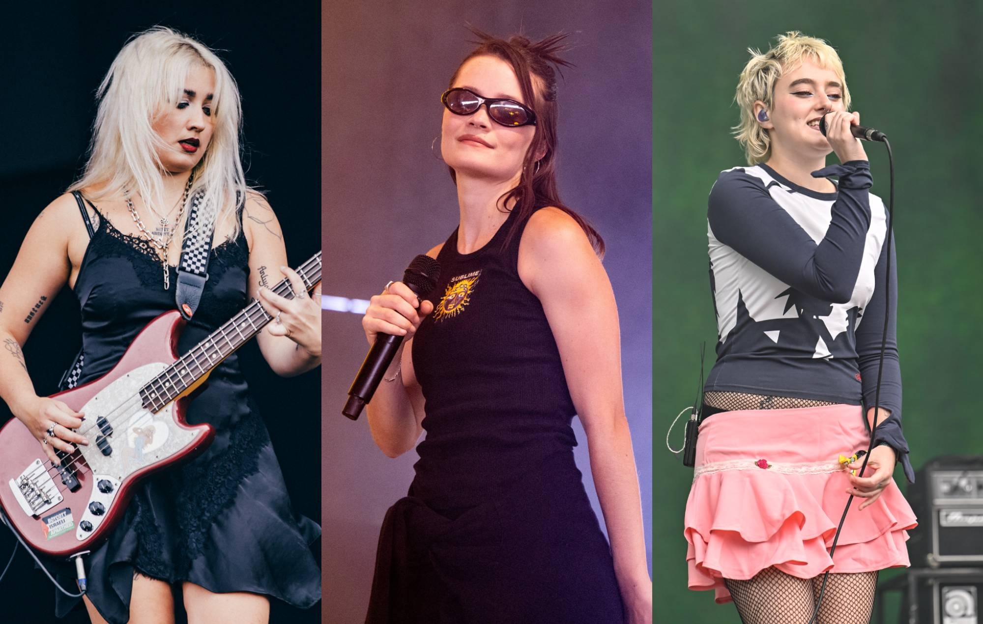 Lambrini Girls' Selin Macieira-Boşgelmez, Shannon Wise of Fcukers and NewDad's Julie Dawson