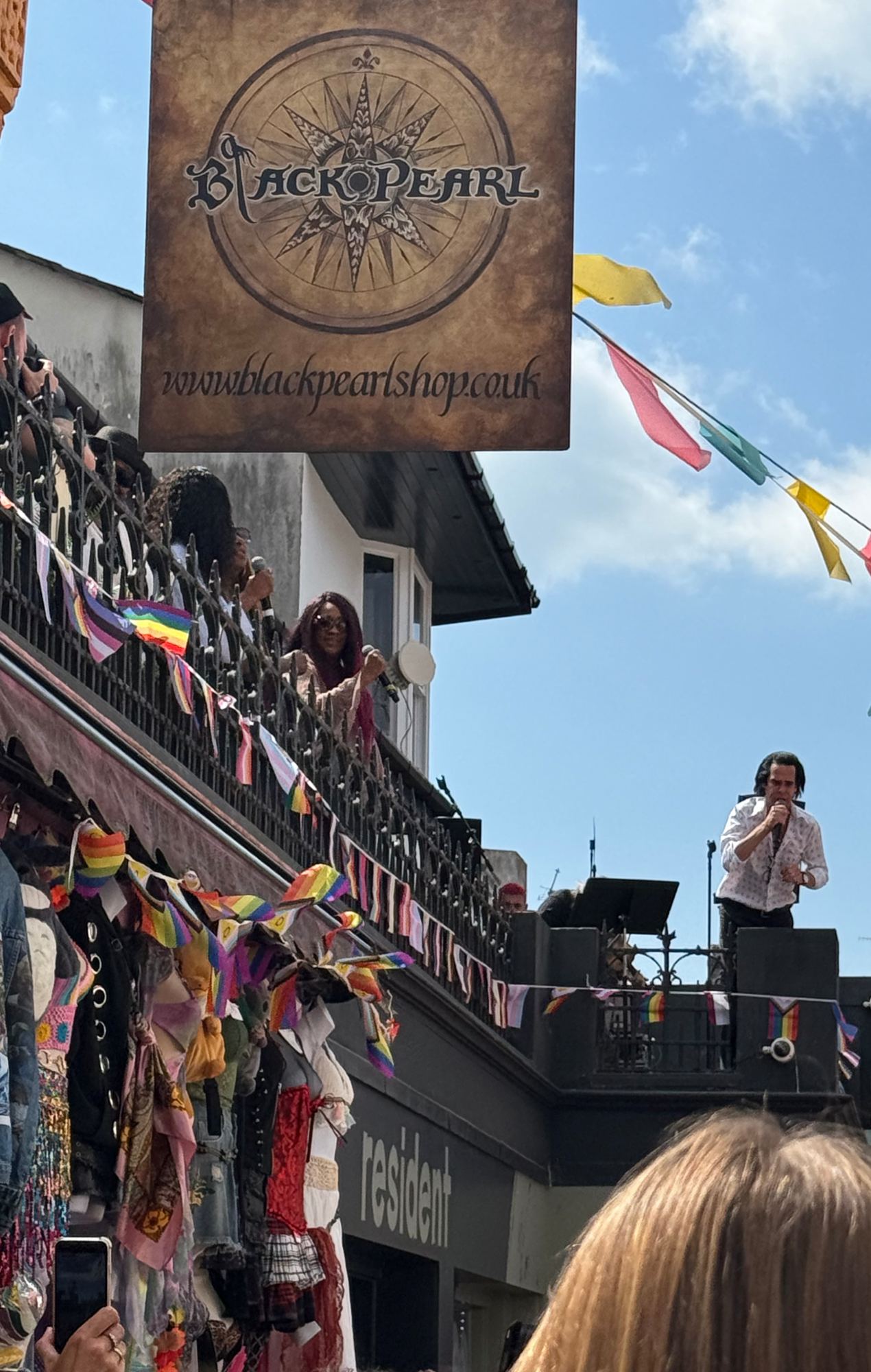 Nick Cave & The Bad Seeds perform on the roof of Resident Records in Brighton, July 2026. Credit: Andrew Trendell