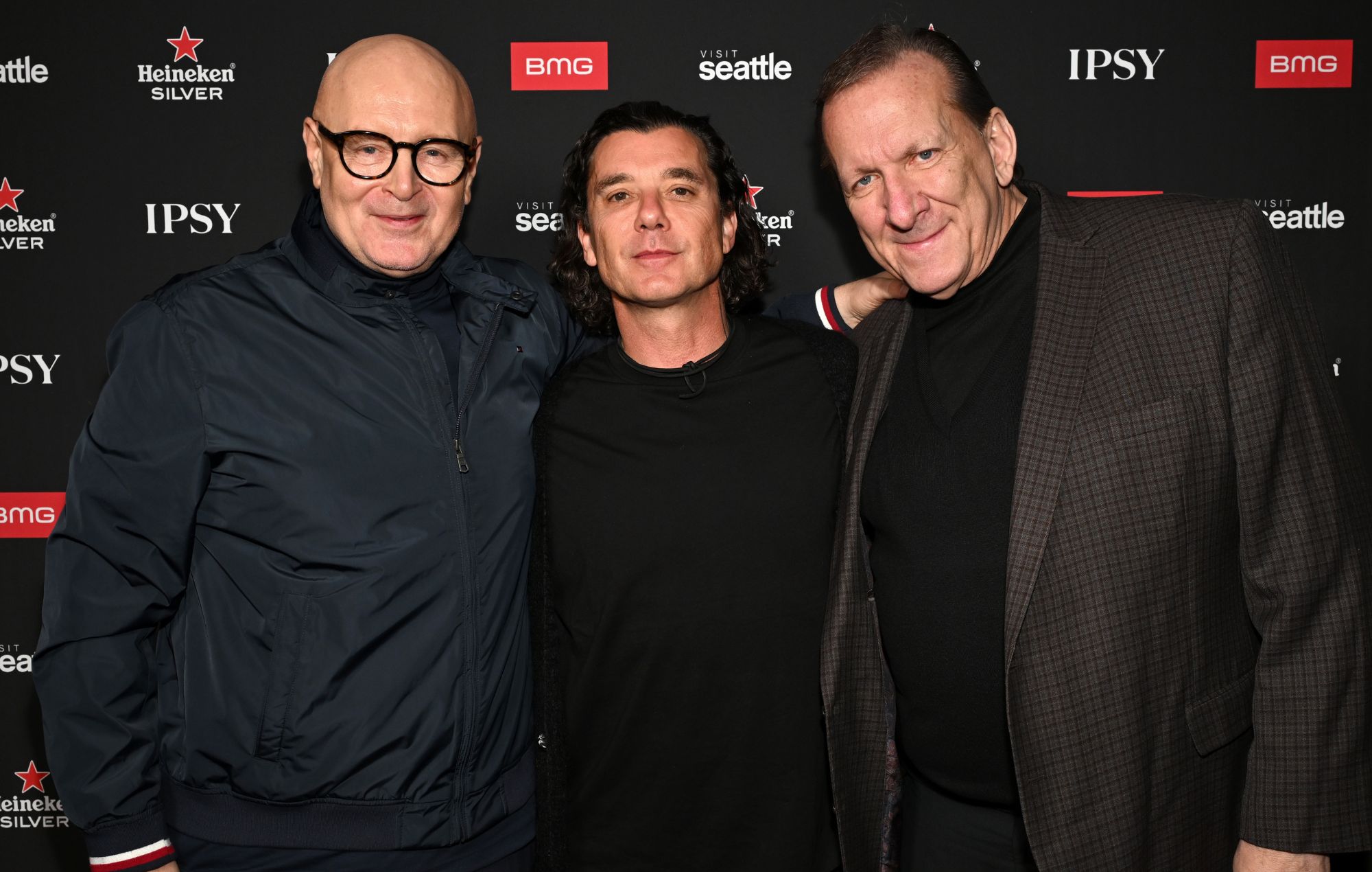 President of BMG Thomas Scherer, Gavin Rossdale, and Peter Katsis