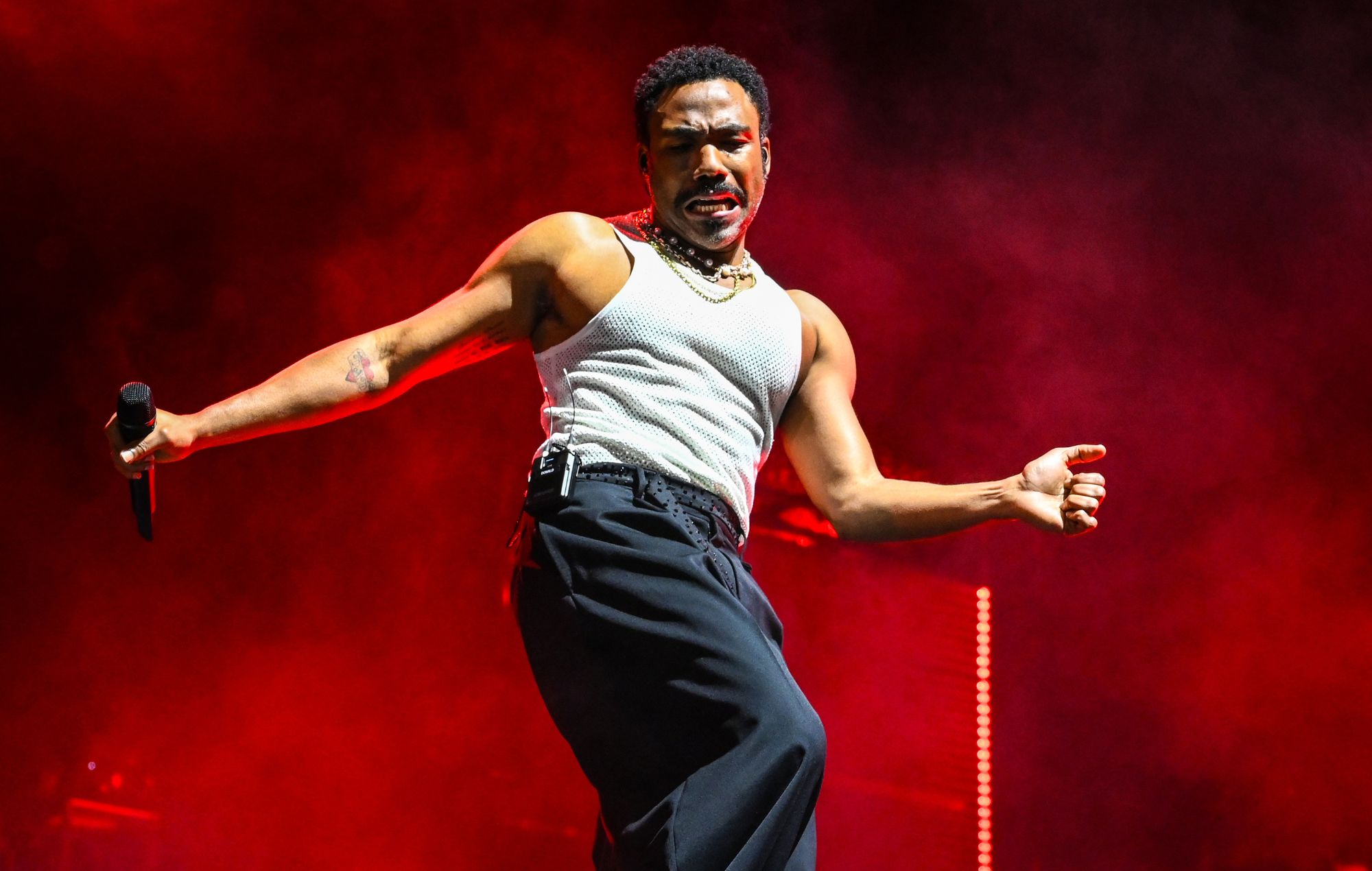 Donald Glover performs onstage at Tyler, The Creator's Camp Flog Gnaw Carnival 2025