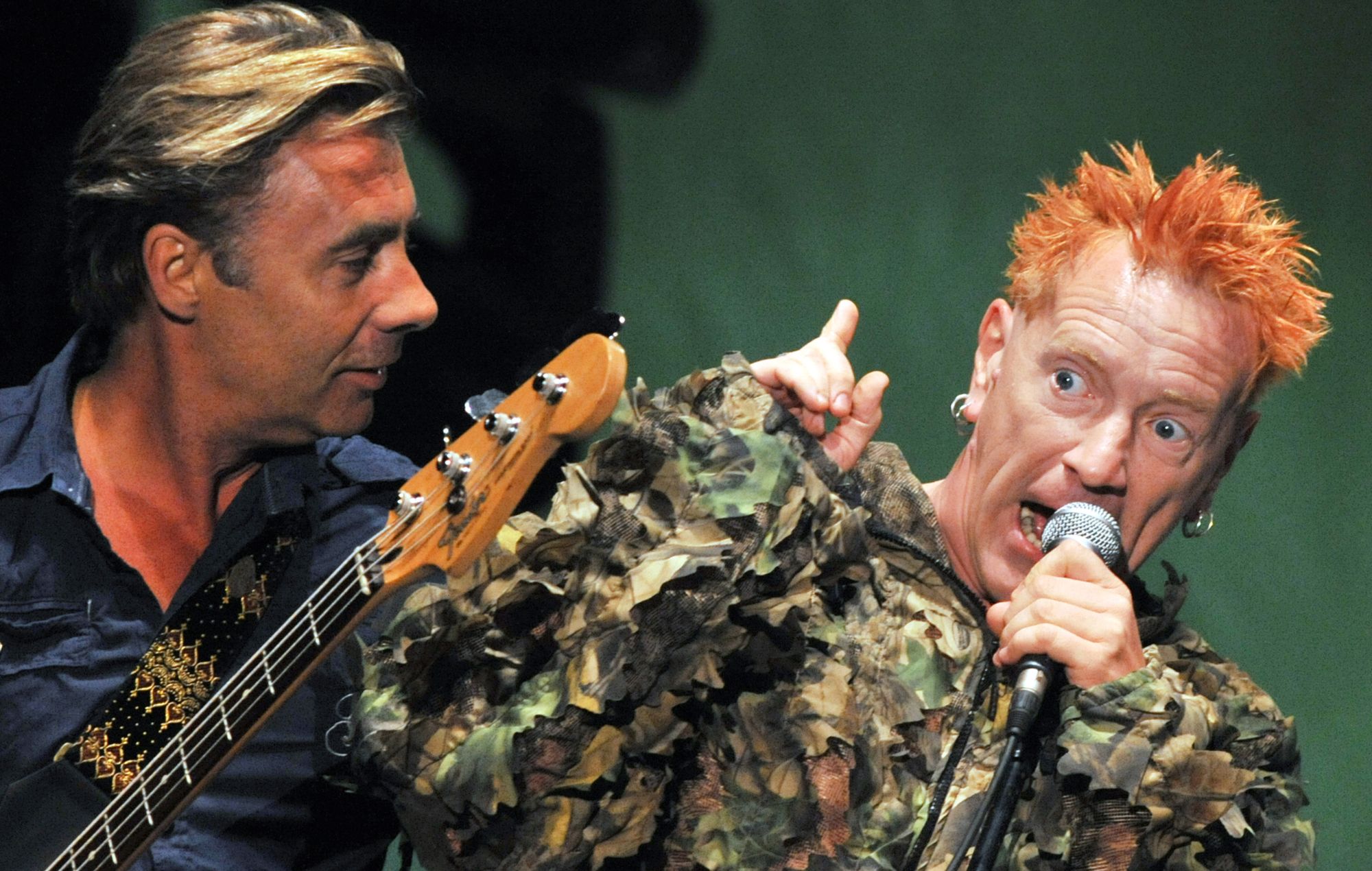 Johnny Rotten and Glen Matlock in 2008