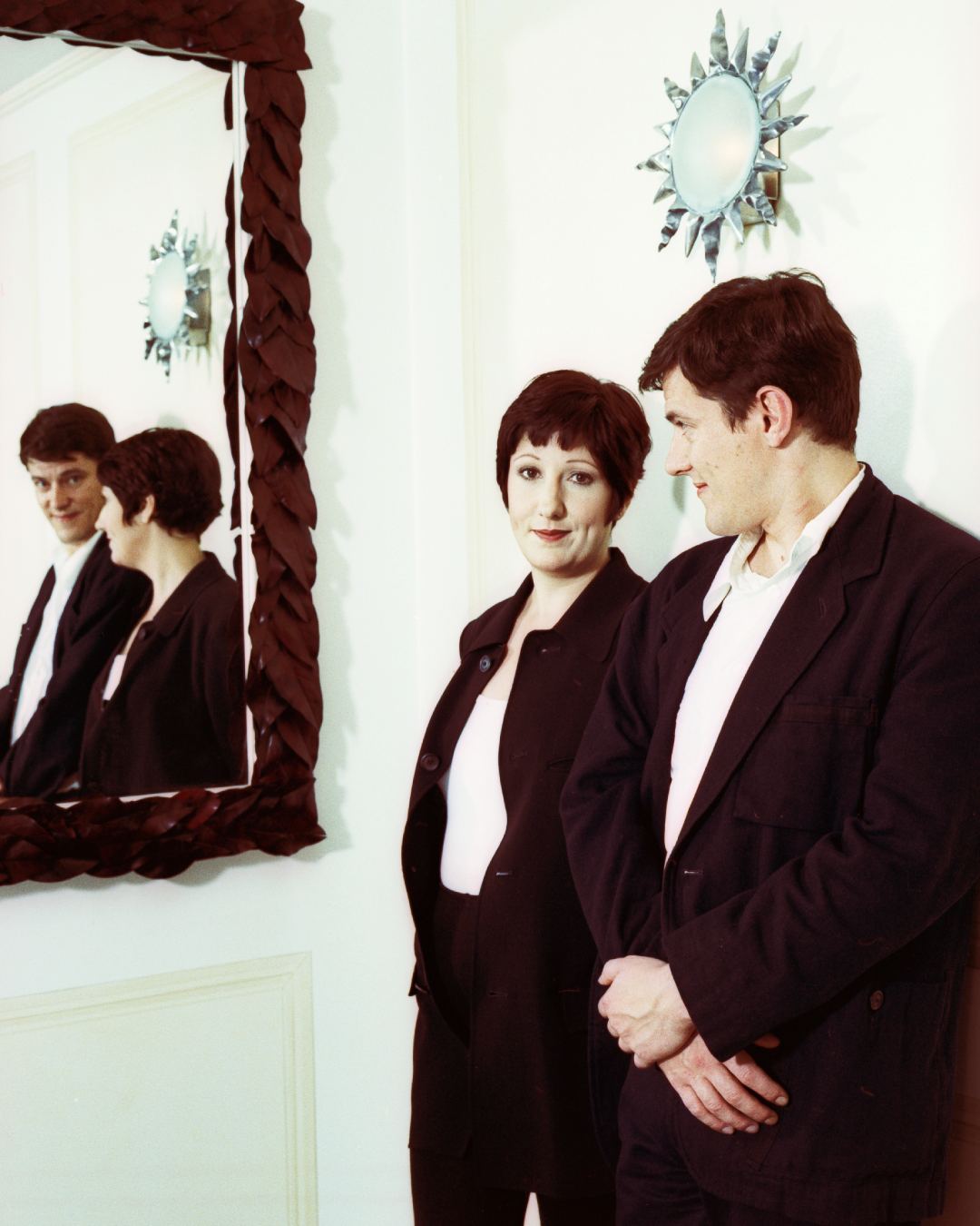 Gillian Gilbert and husband Stephen Morris of New Order and The Other Two. (Photo by David Tonge/Getty Images)