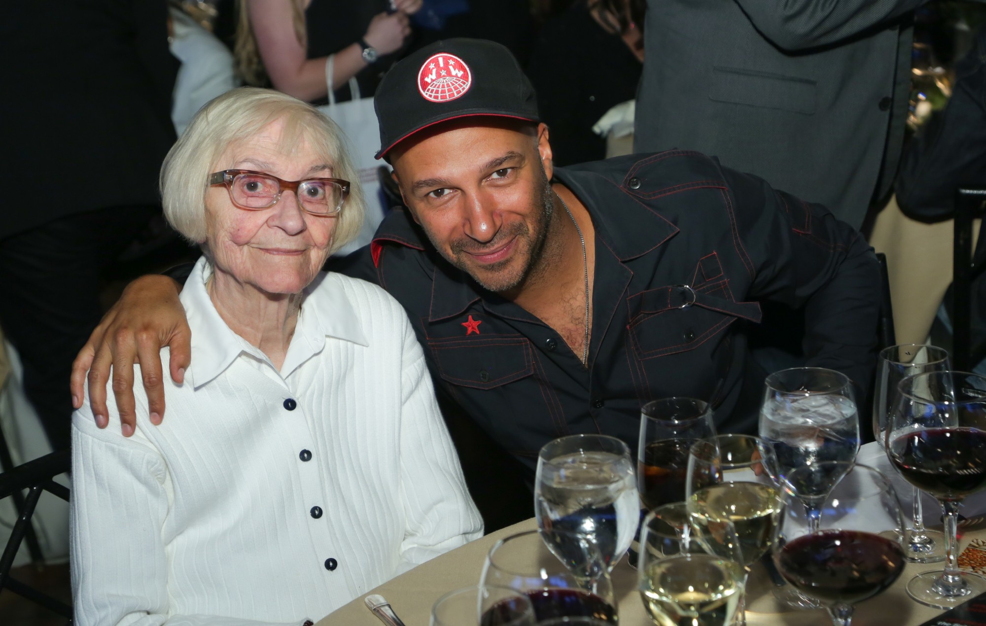 Tom Morello with his mother Mary Morello
