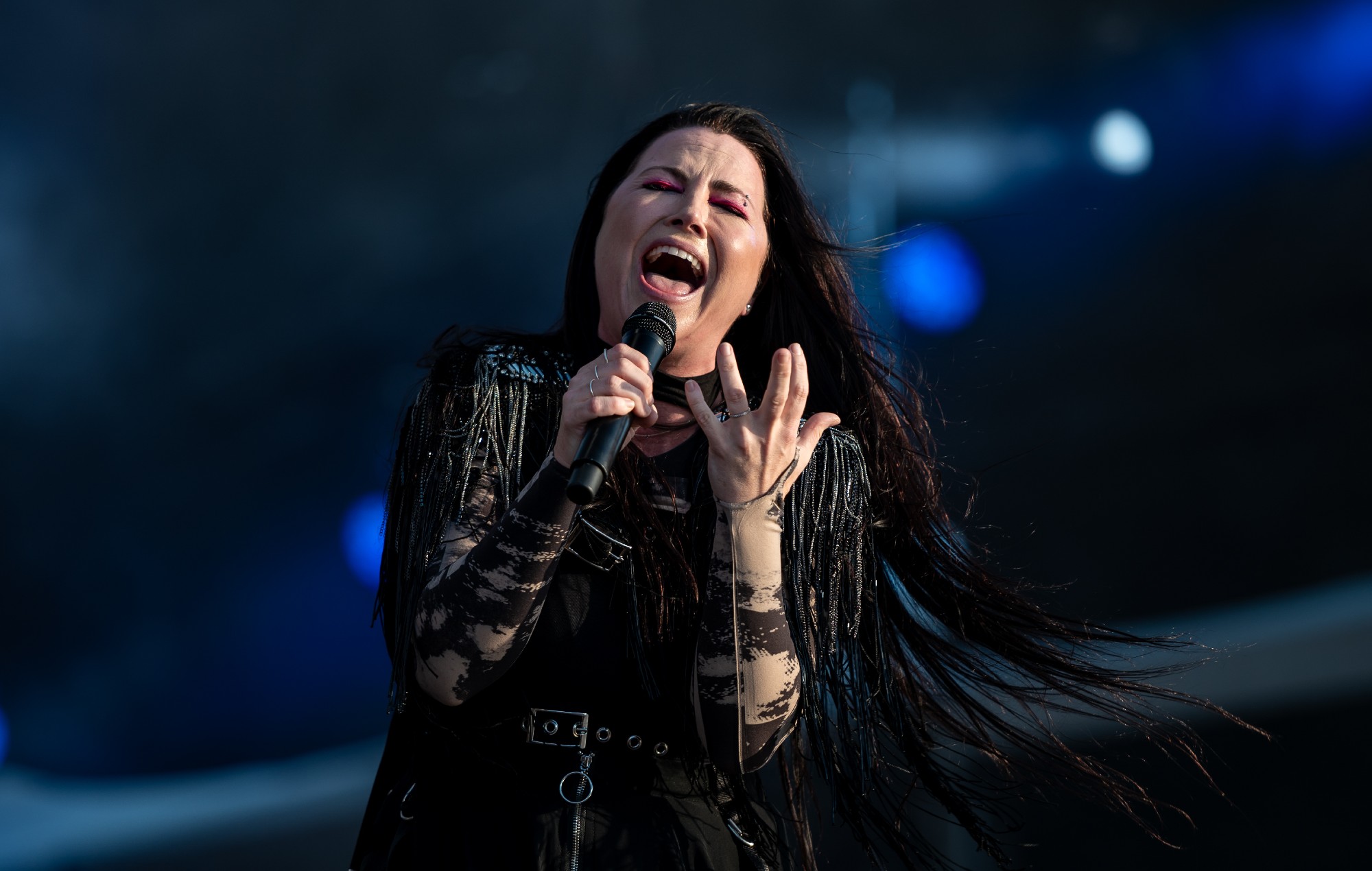 Evanescence's Amy Lee performs live in 2024
