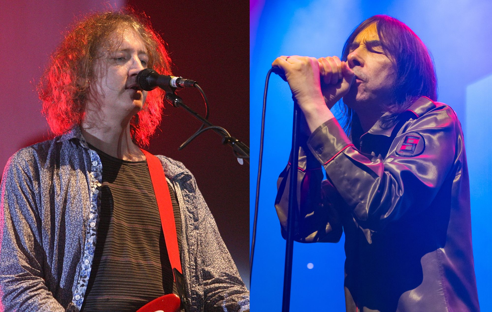 Kevin Shields of My Bloody Valentine and Bobby Gillespie of Primal Scream