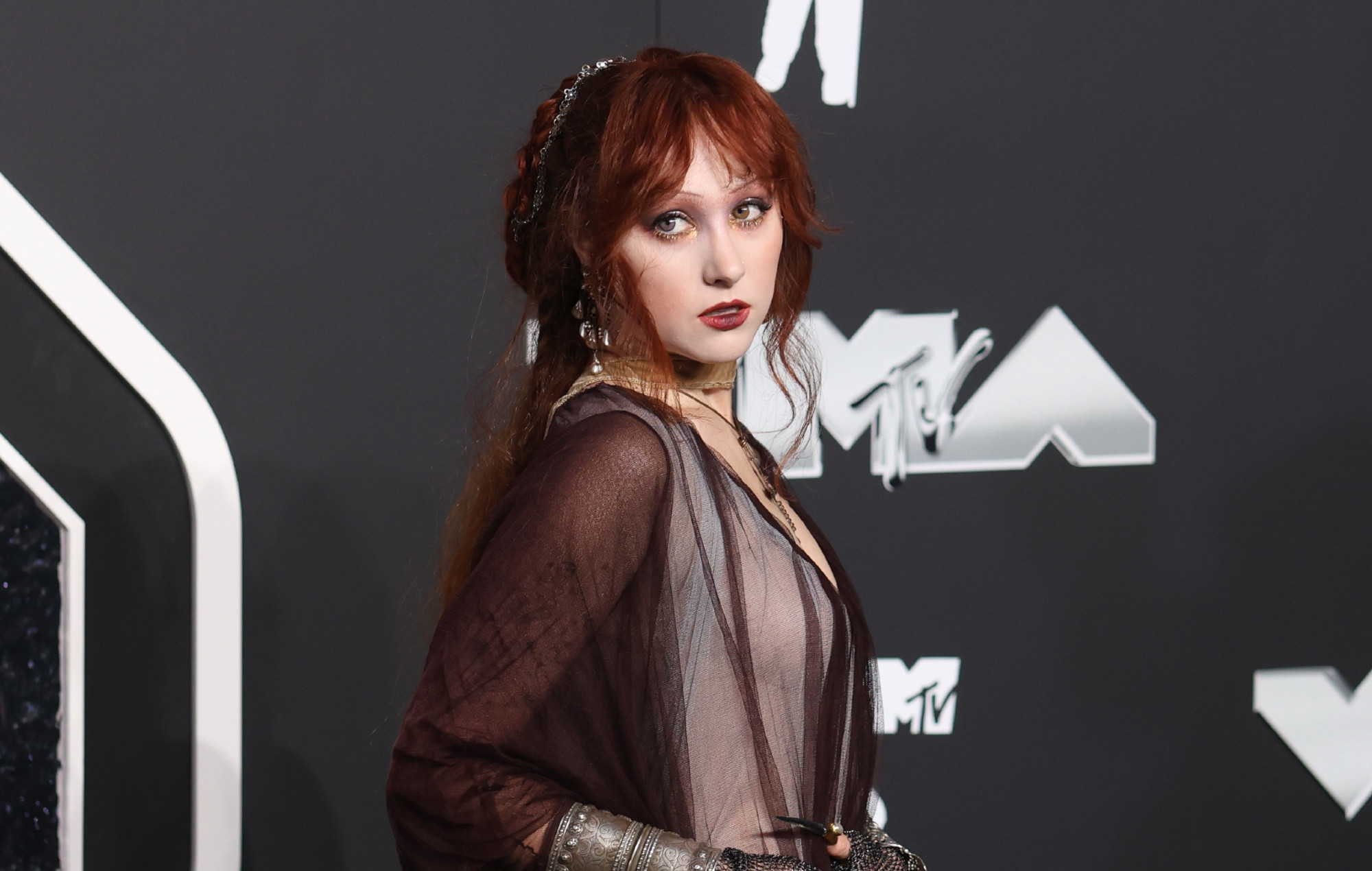 Chappell Roan at the 2024 MTV VMAs. Photo credit: Udo Salters/Patrick McMullan via Getty Images