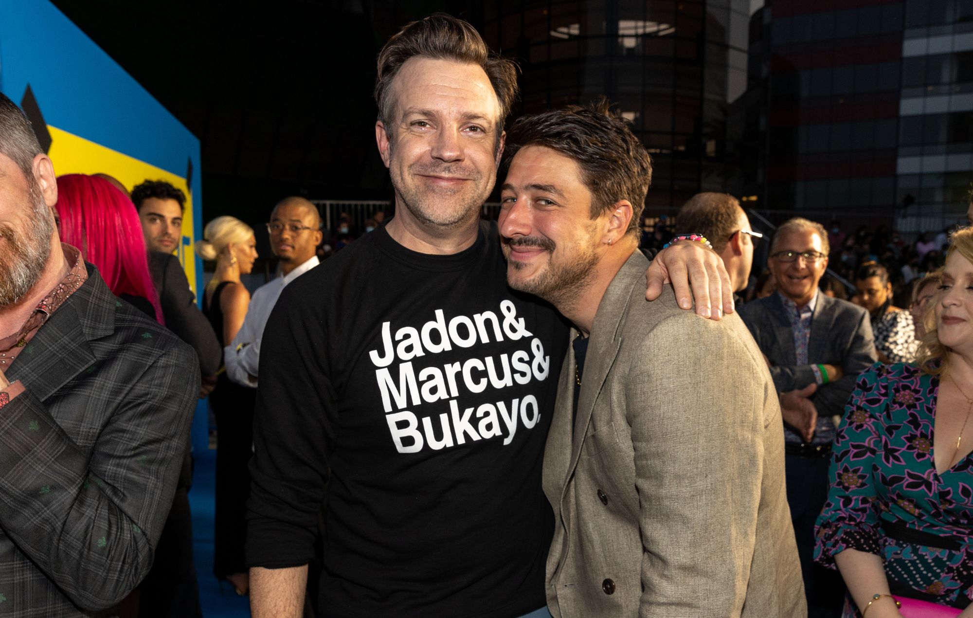 Jason Sudeikis and Marcus Mumford