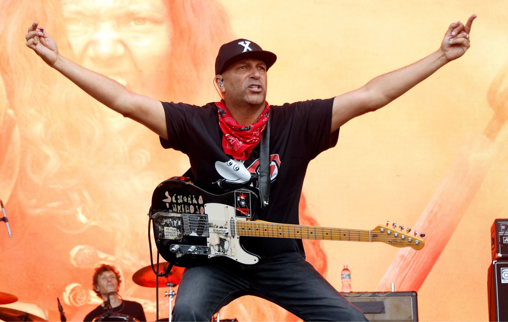 Tom Morello performs during 2025 Boston Calling
