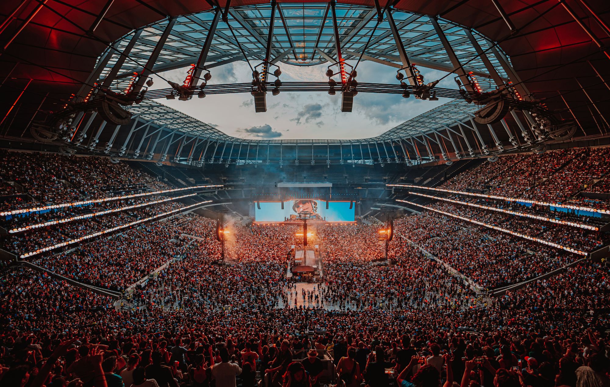 Gorillaz at Tottenham Stadium, June 20 2026. CREDIT: Luke Dyson