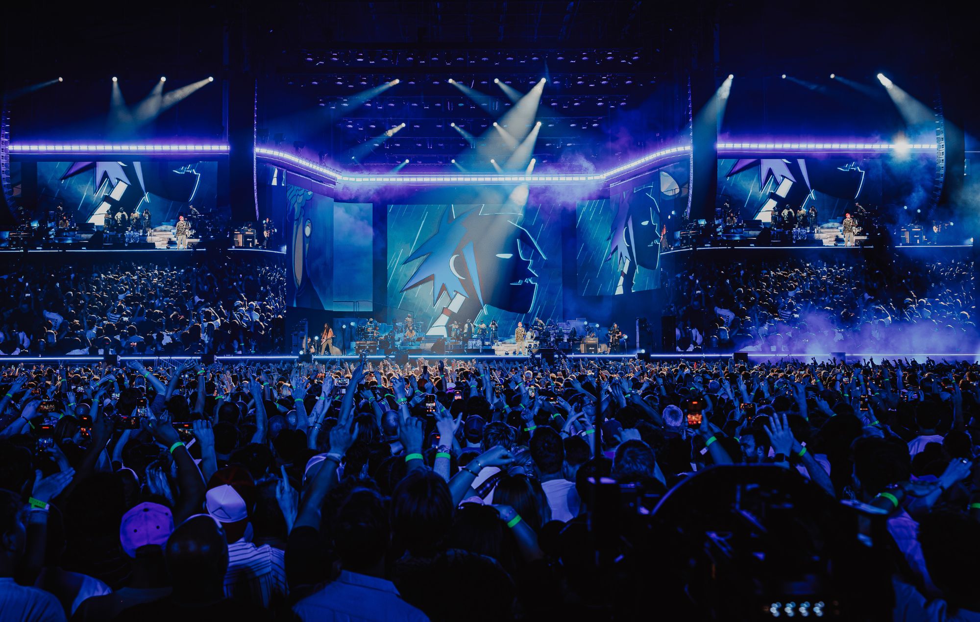 Gorillaz at Tottenham Stadium, June 20 2026. CREDIT: Luke Dyson