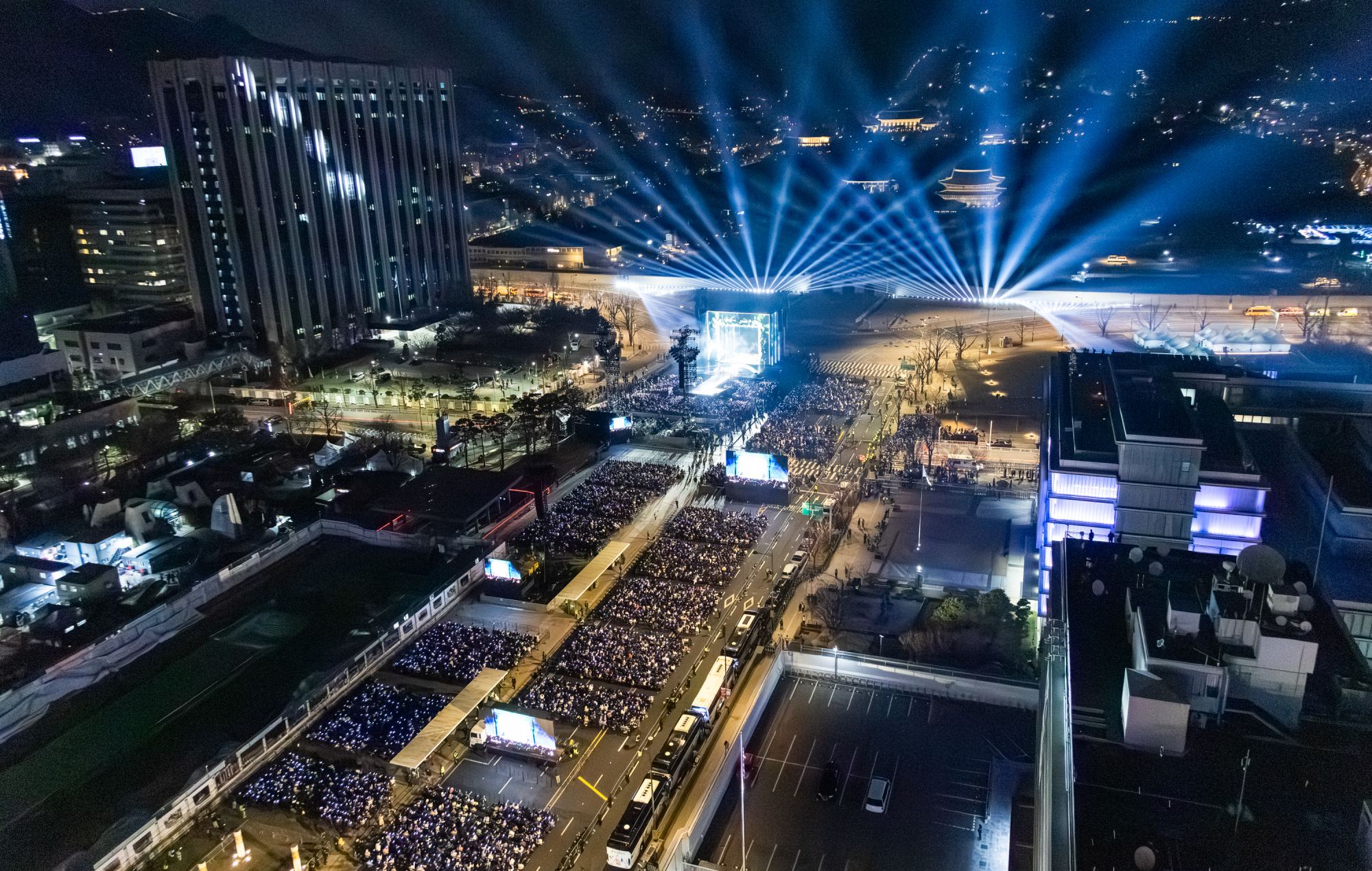 BTS, The Comeback Live at Gwanghwamun Square. Credit: BIGHIT MUSIC AND NETFLIX