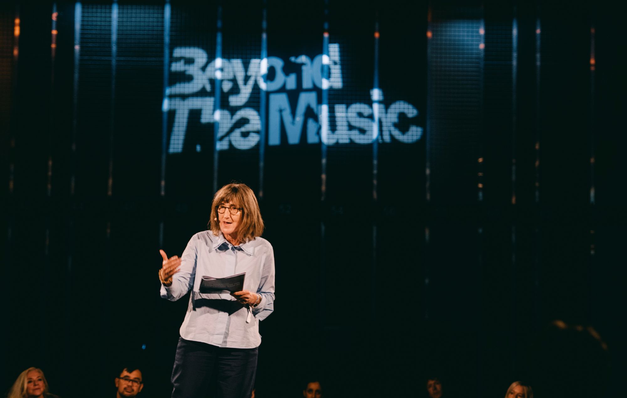 Baroness Beeban Kidron speaks at Beyond The Music, 2026. Credit: Patrick Gunning
