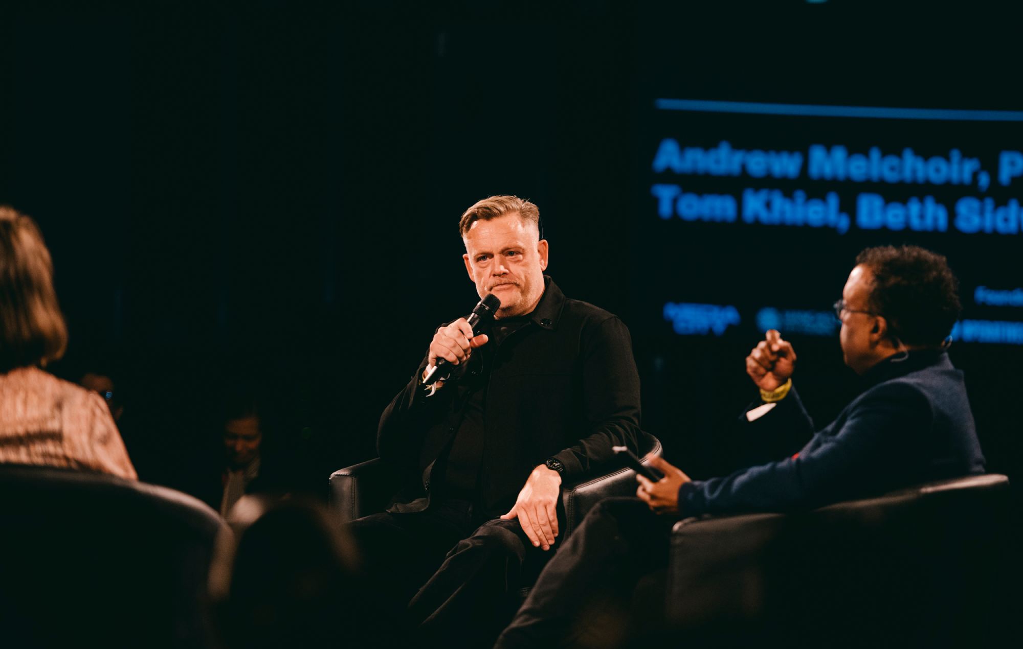 Andrew Melchoir speaks at Beyopnd The Music, 2026. Credit: Patrick Gunning