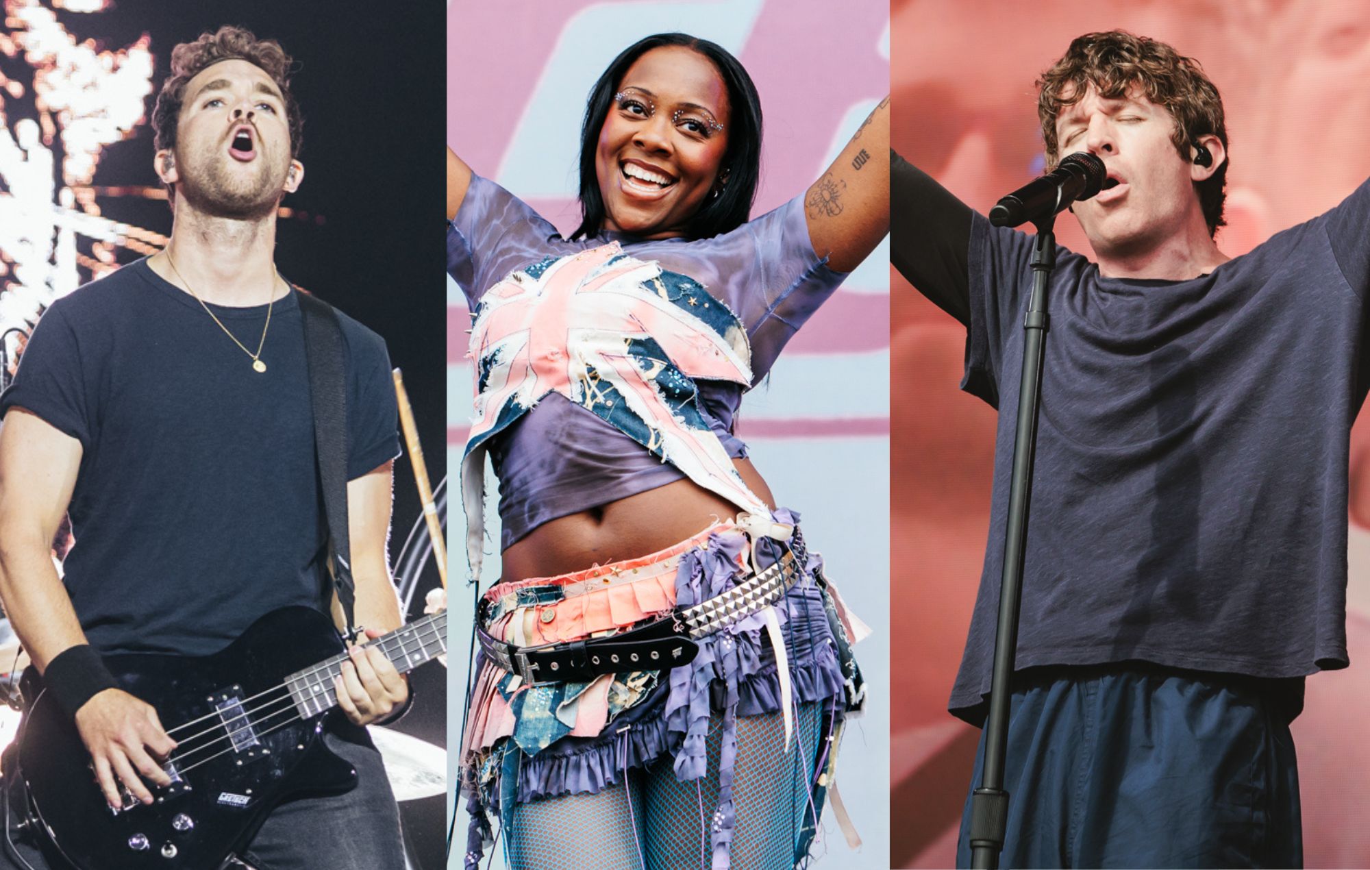 Royal Blood, Rachel Chinouriri and Turnstile. CREDIT: Andy Ford for NME