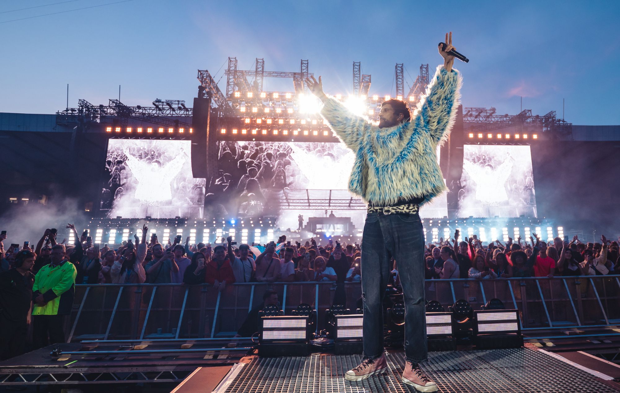 Serge Pizzorno at Calvin Harris' Hampden Park gig. Image credit: Conor McDonnell