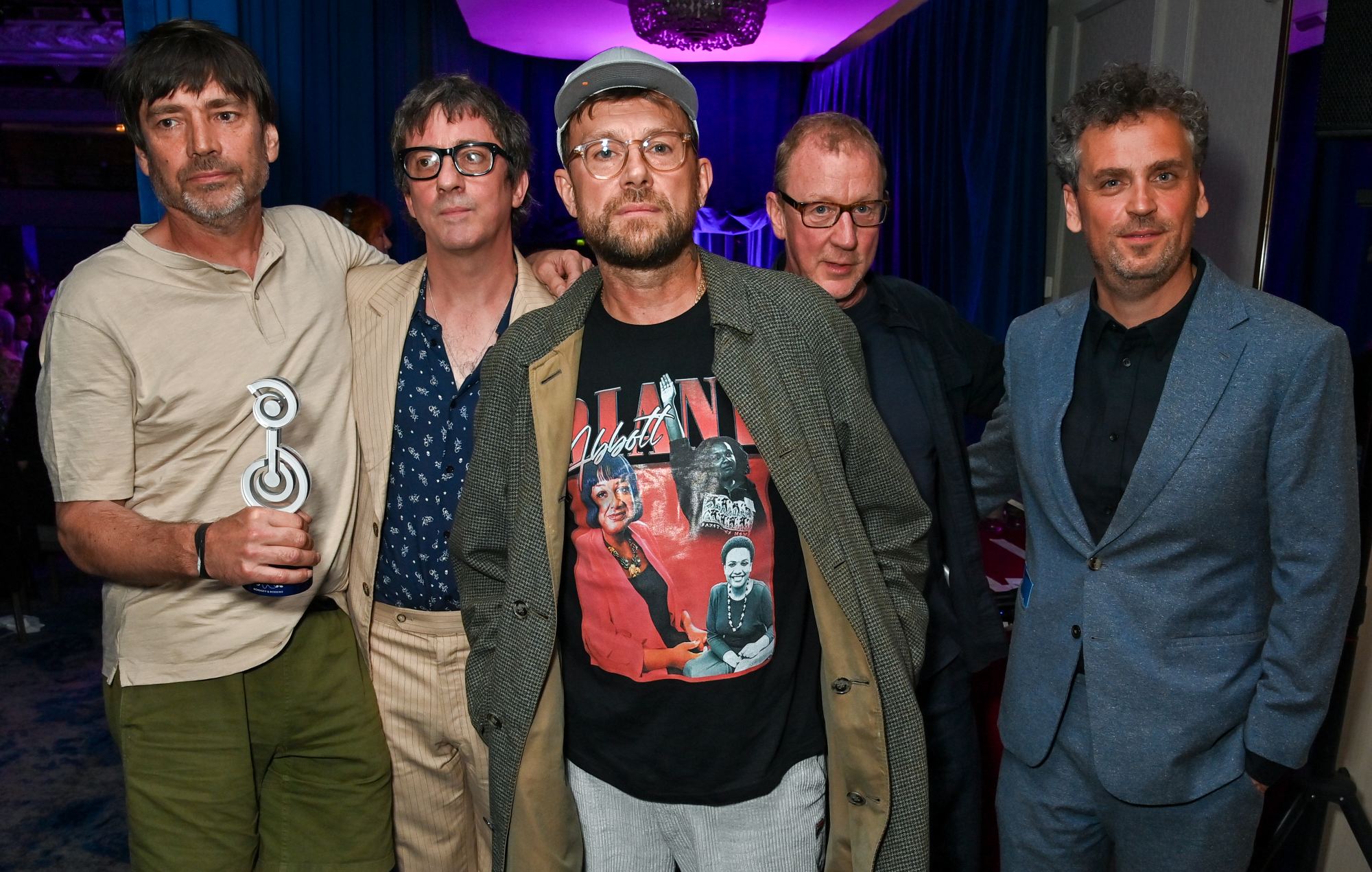 Blur with James Ford at the Nordoff and Robbins O2 Silver Clef Awards 2024 (Photo by Dave Benett/Getty Images)