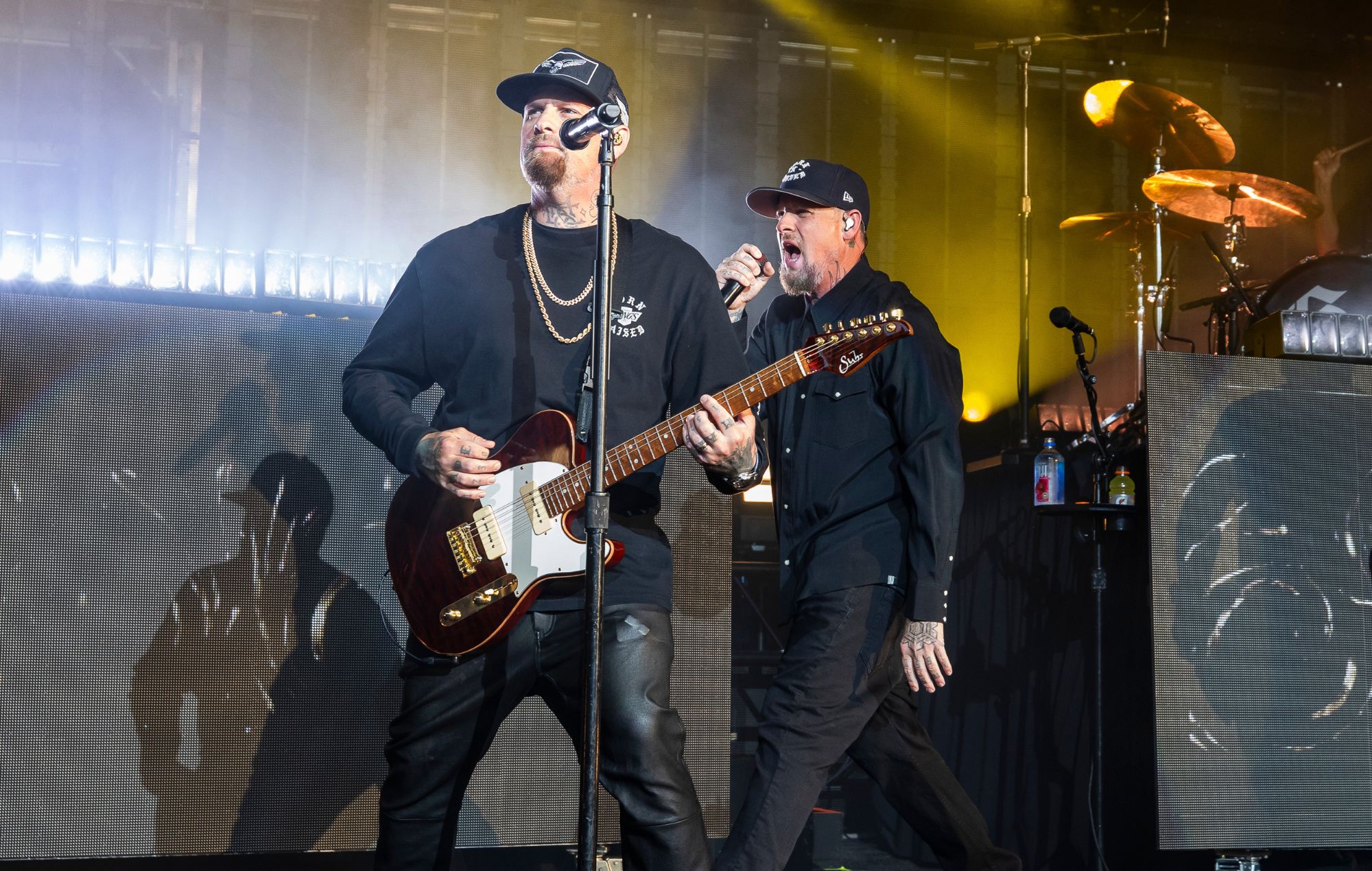Benji Madden (L) and Joel Madden of Good Charlotte
