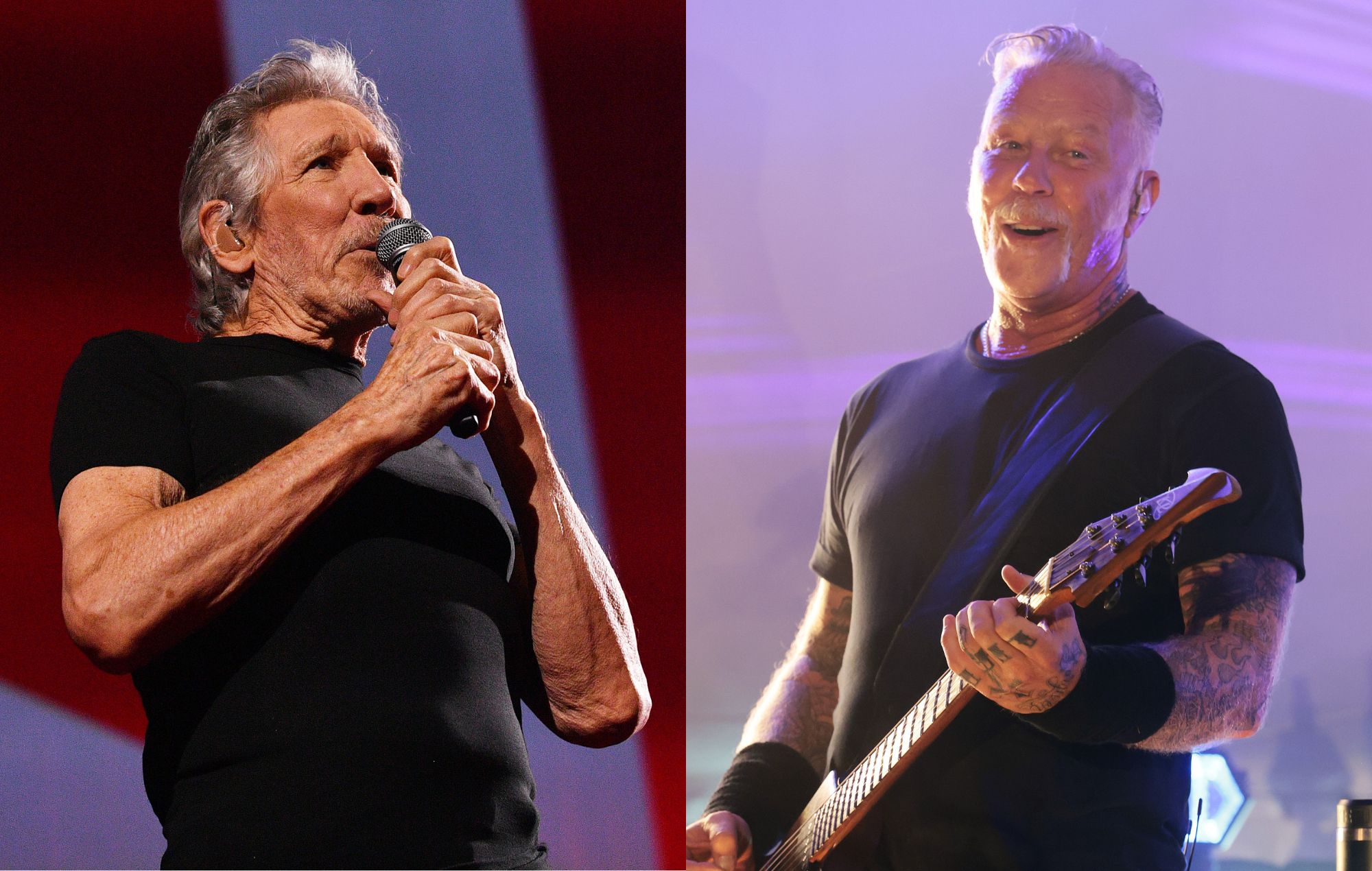 Roger Waters and James Hetfield