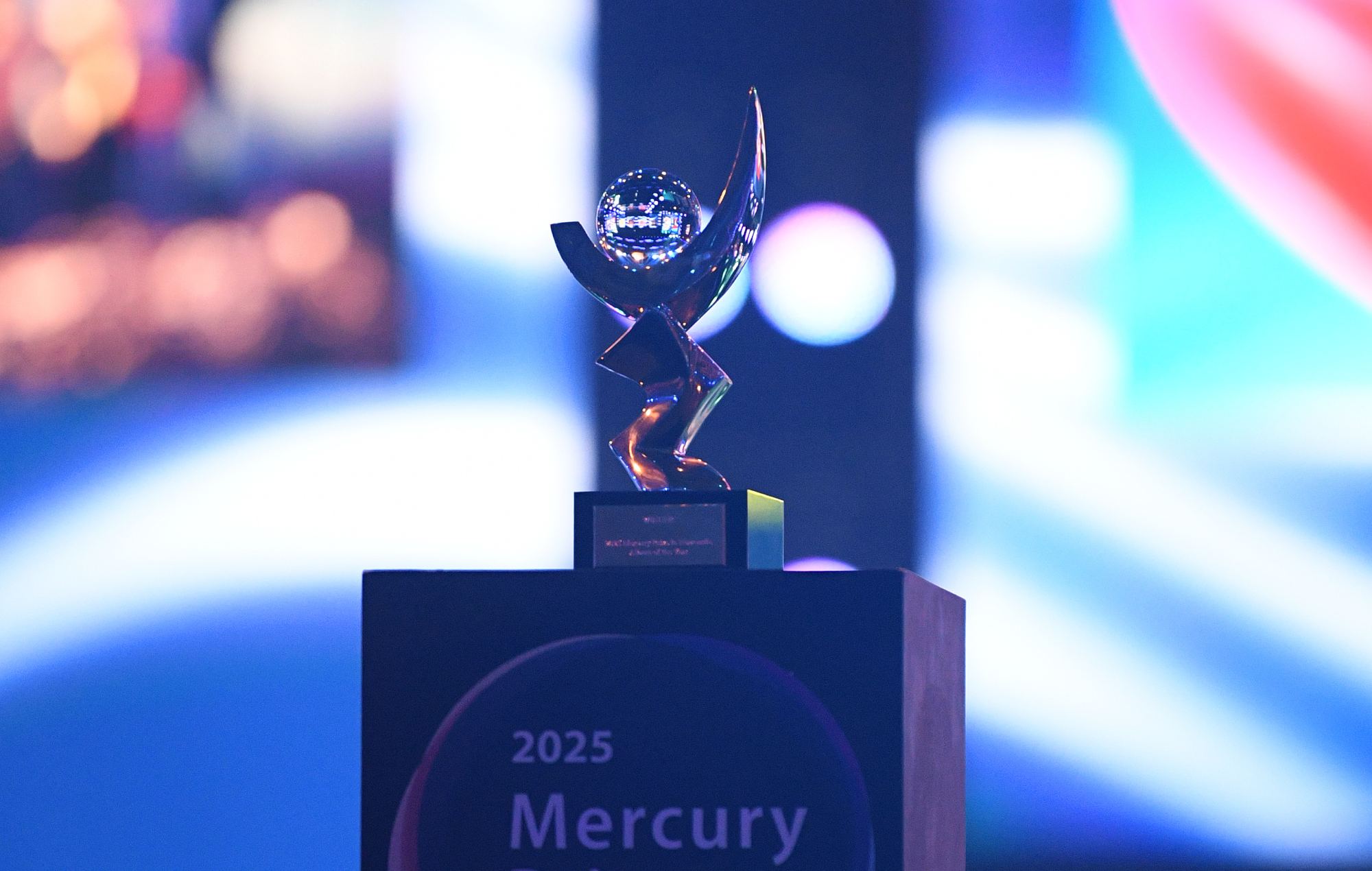 The Mercury Prize trophy (Photo by Euan Cherry/Getty Images)