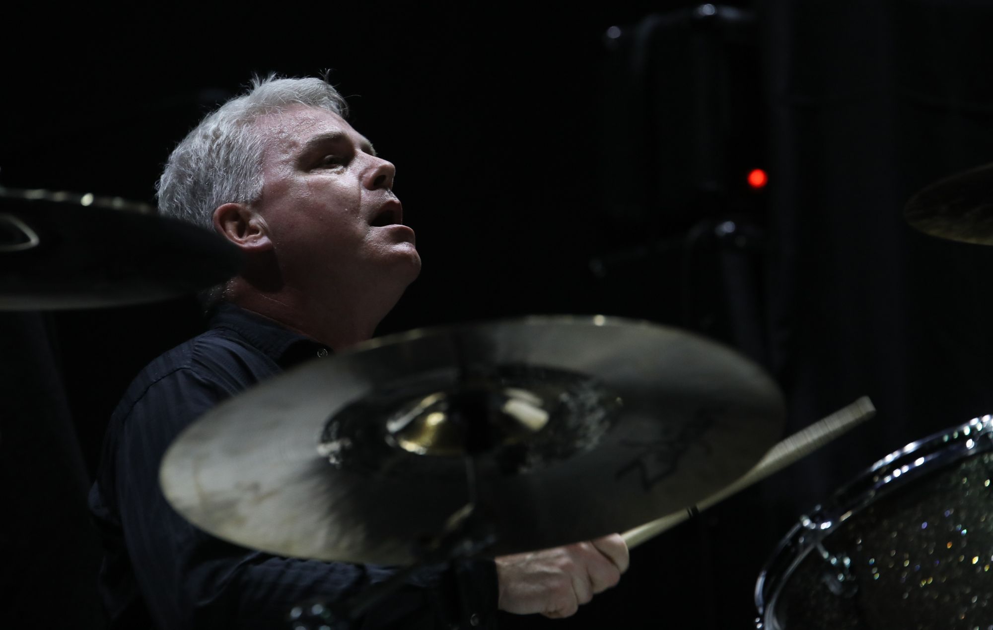Fugazi's Brendan Canty performs live