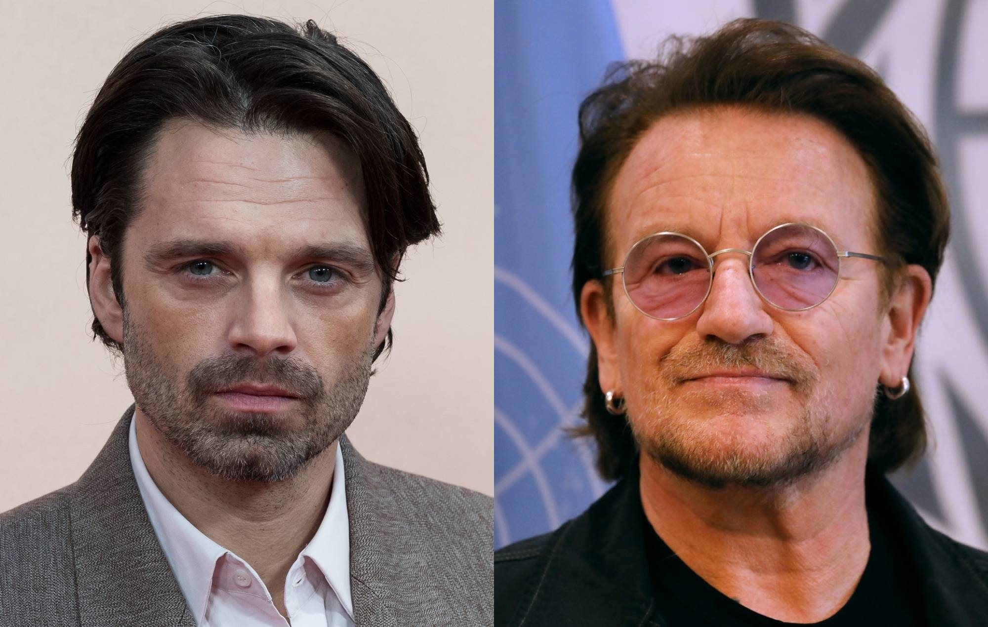 Sebastian Stan and U2 frontman Bono