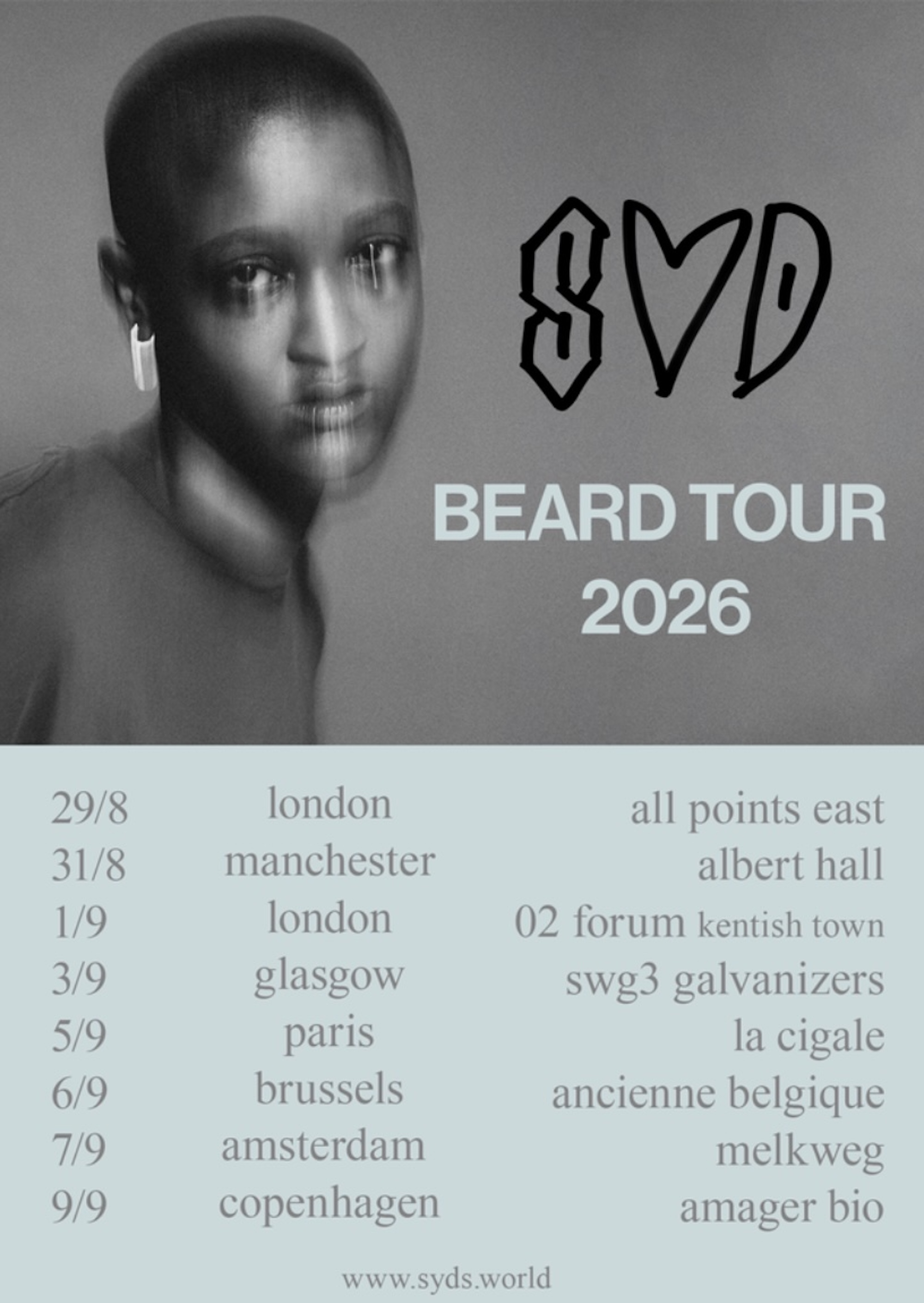Syd tour poster