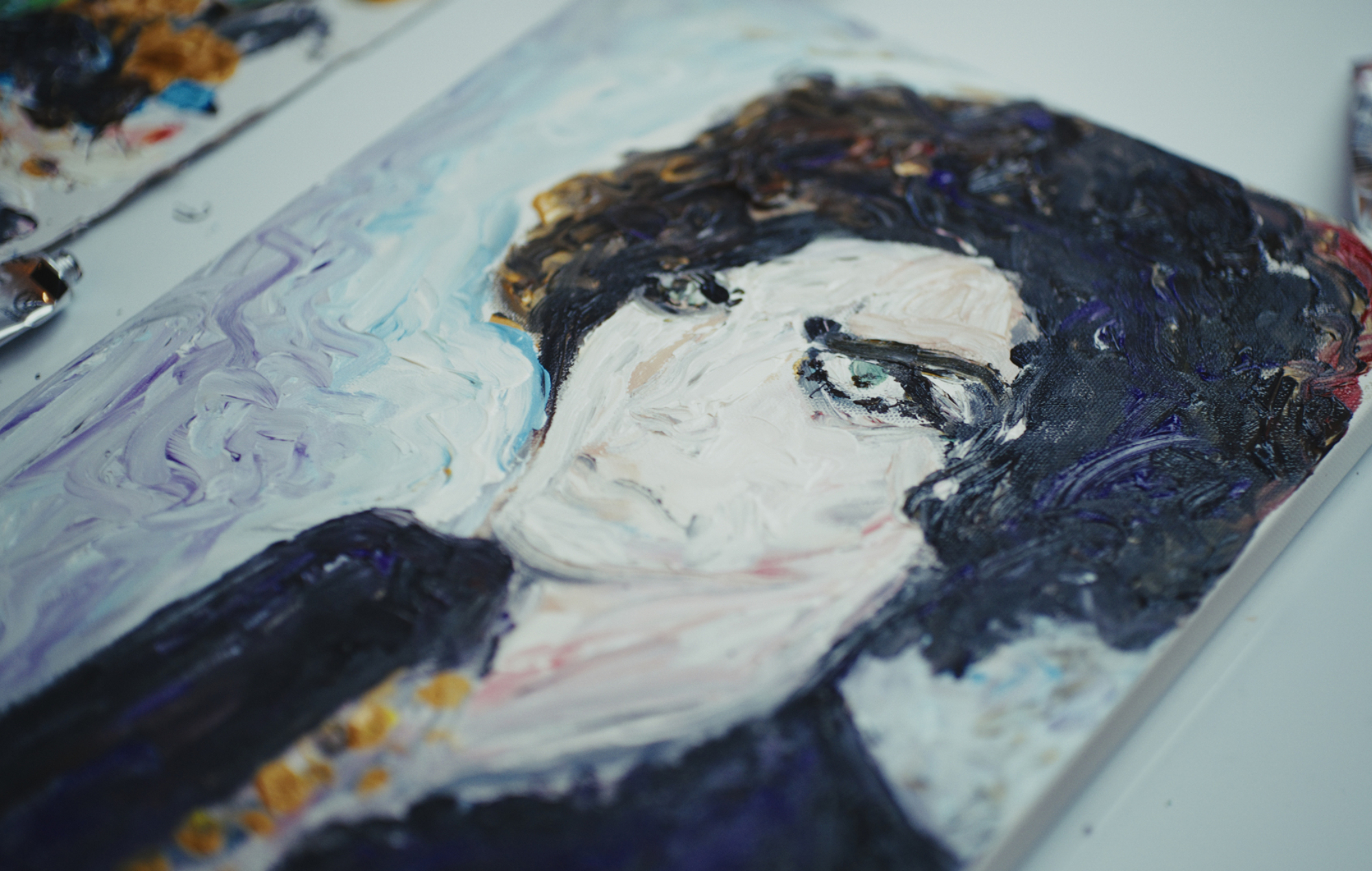 Noel Fielding's Syd Barrett artwork. 