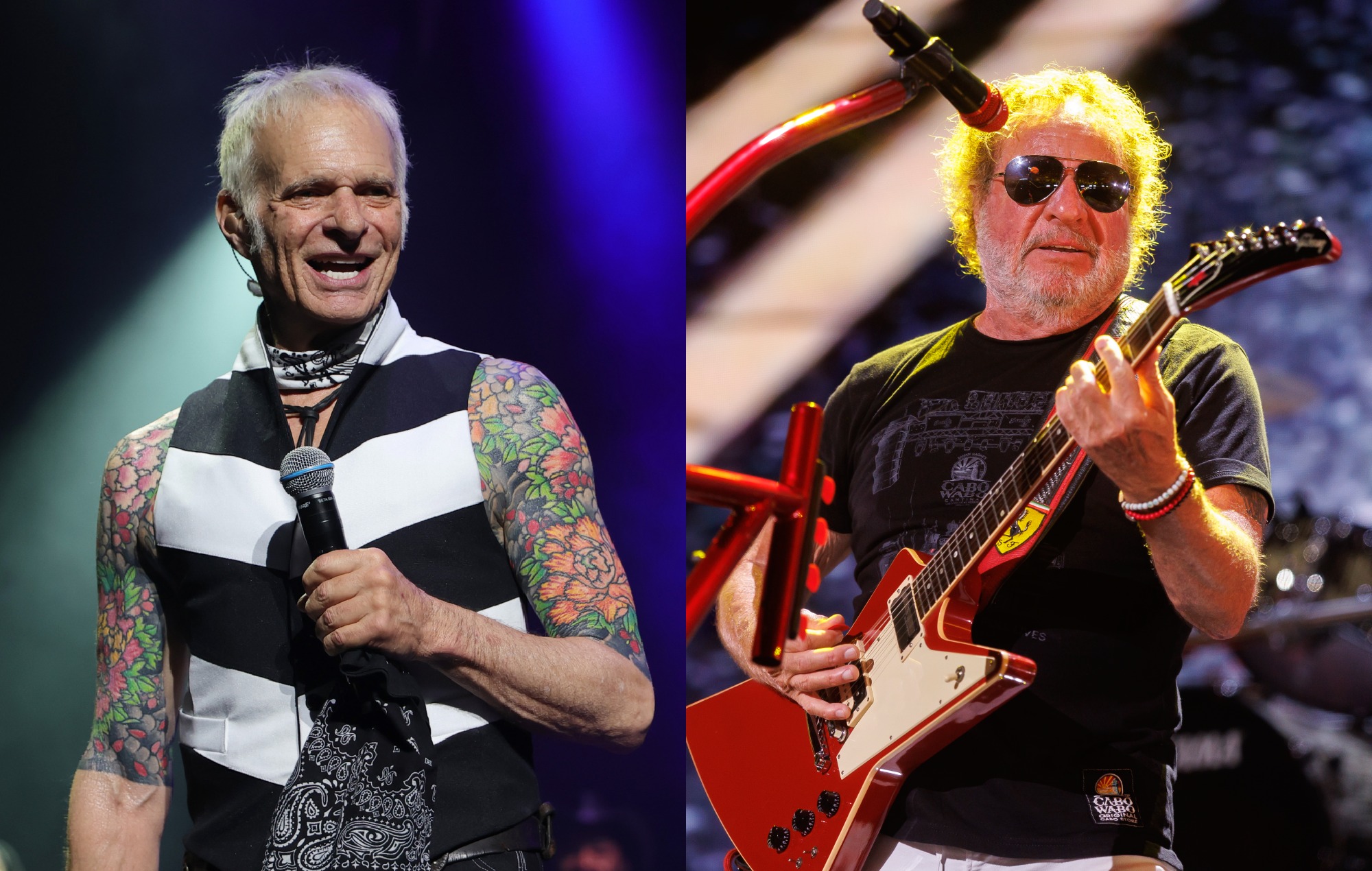 David Lee Roth and Sammy Hagar.
