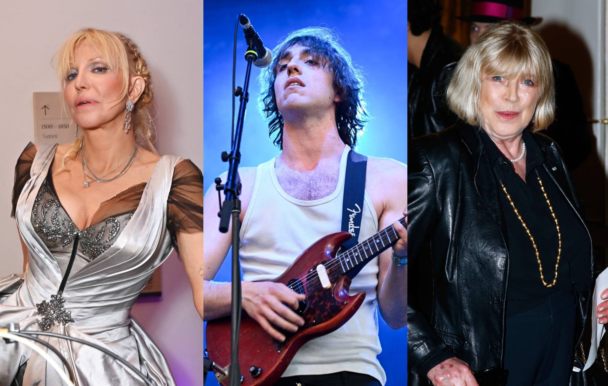 Courtney Love, Geese's Cameron Winter and Marianne Faithfull