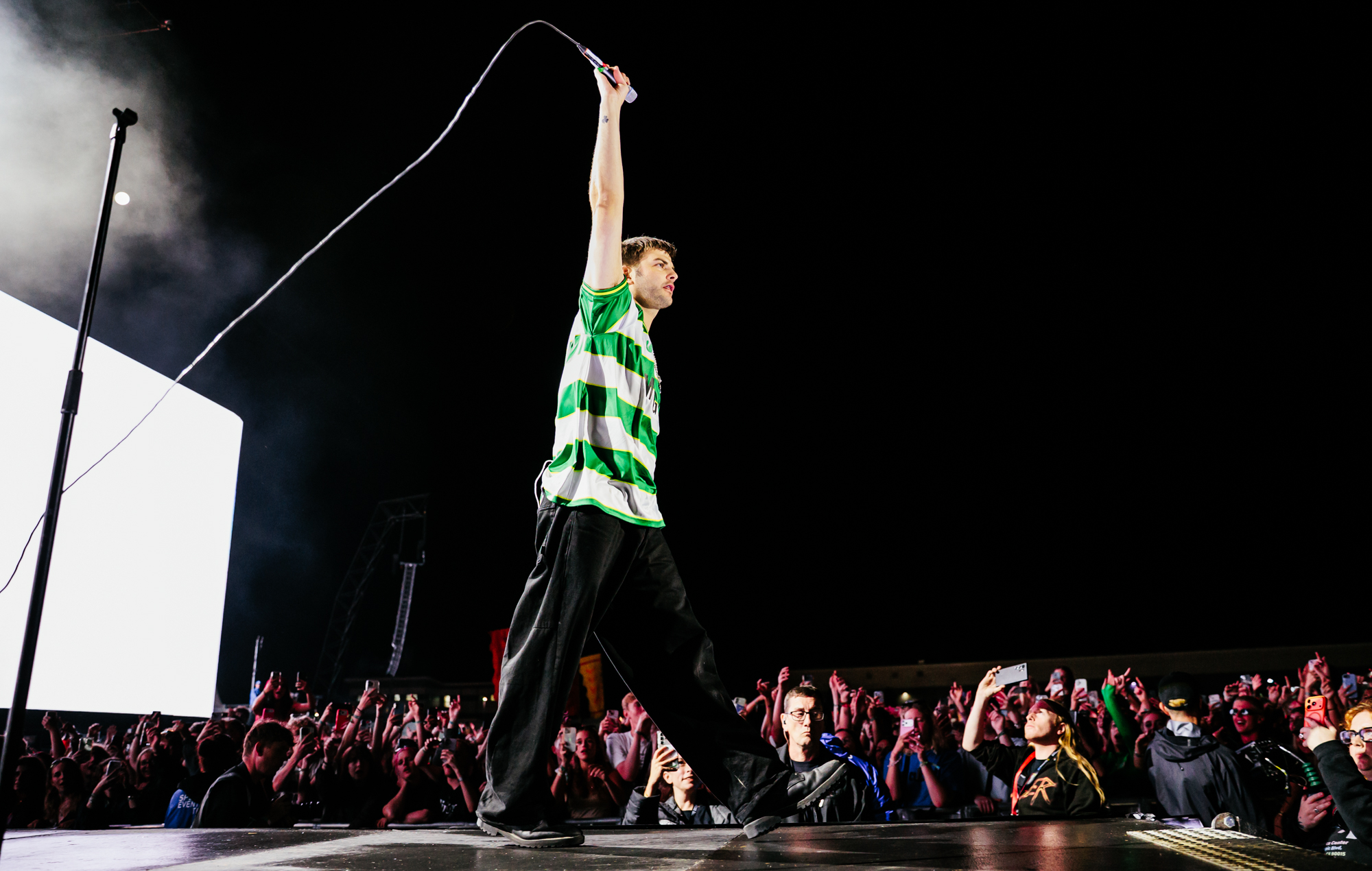 Grian Chatten of Fontaines D.C. performs at Reading Festival, 2026. CREDIT: Andy Ford for NME