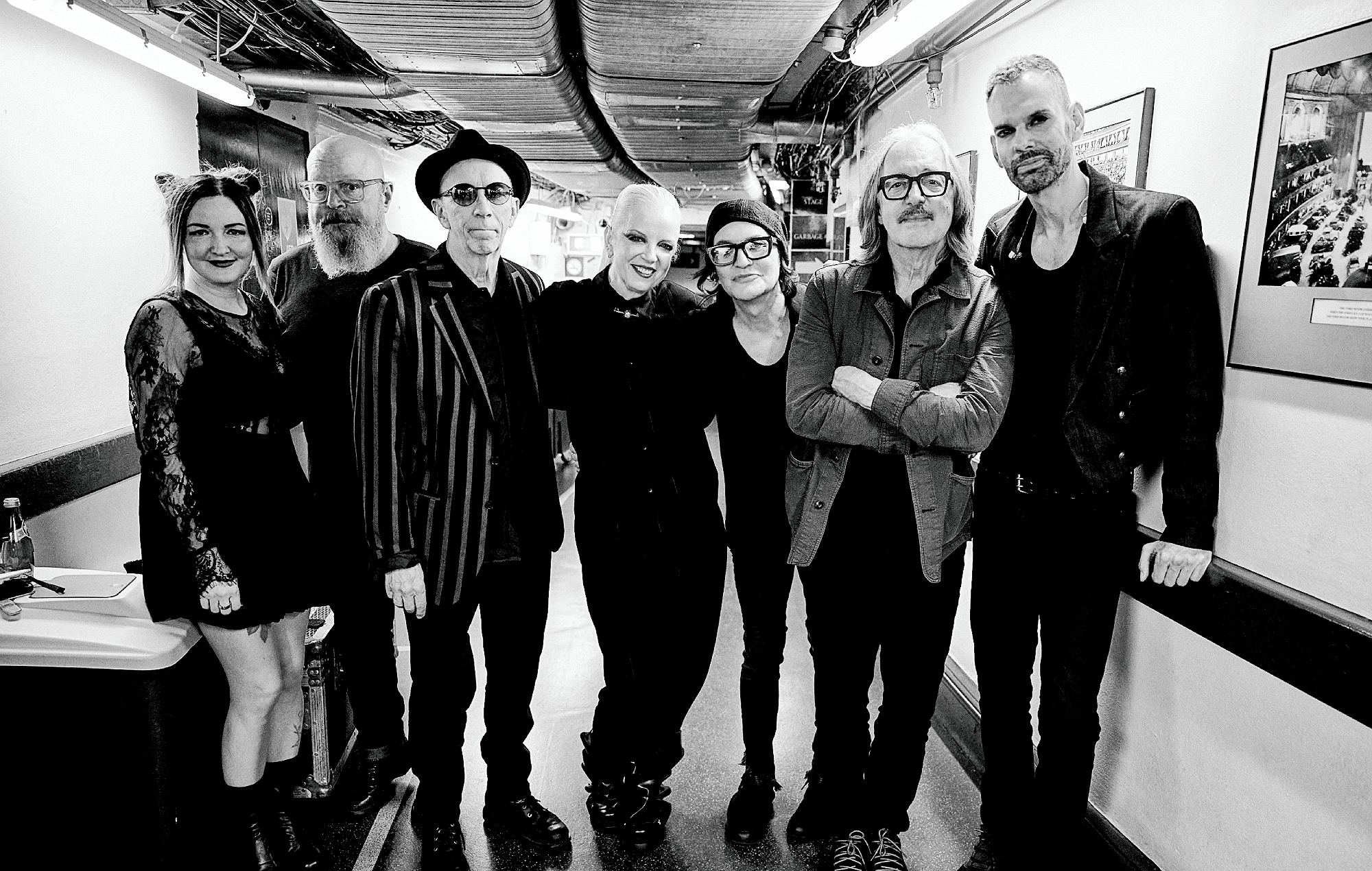 Garbage and Placebo backstage at Royal Albert Hall for the Robert Smith curated Teenage Cancer Trust gig series. Credit: Scarlet Page