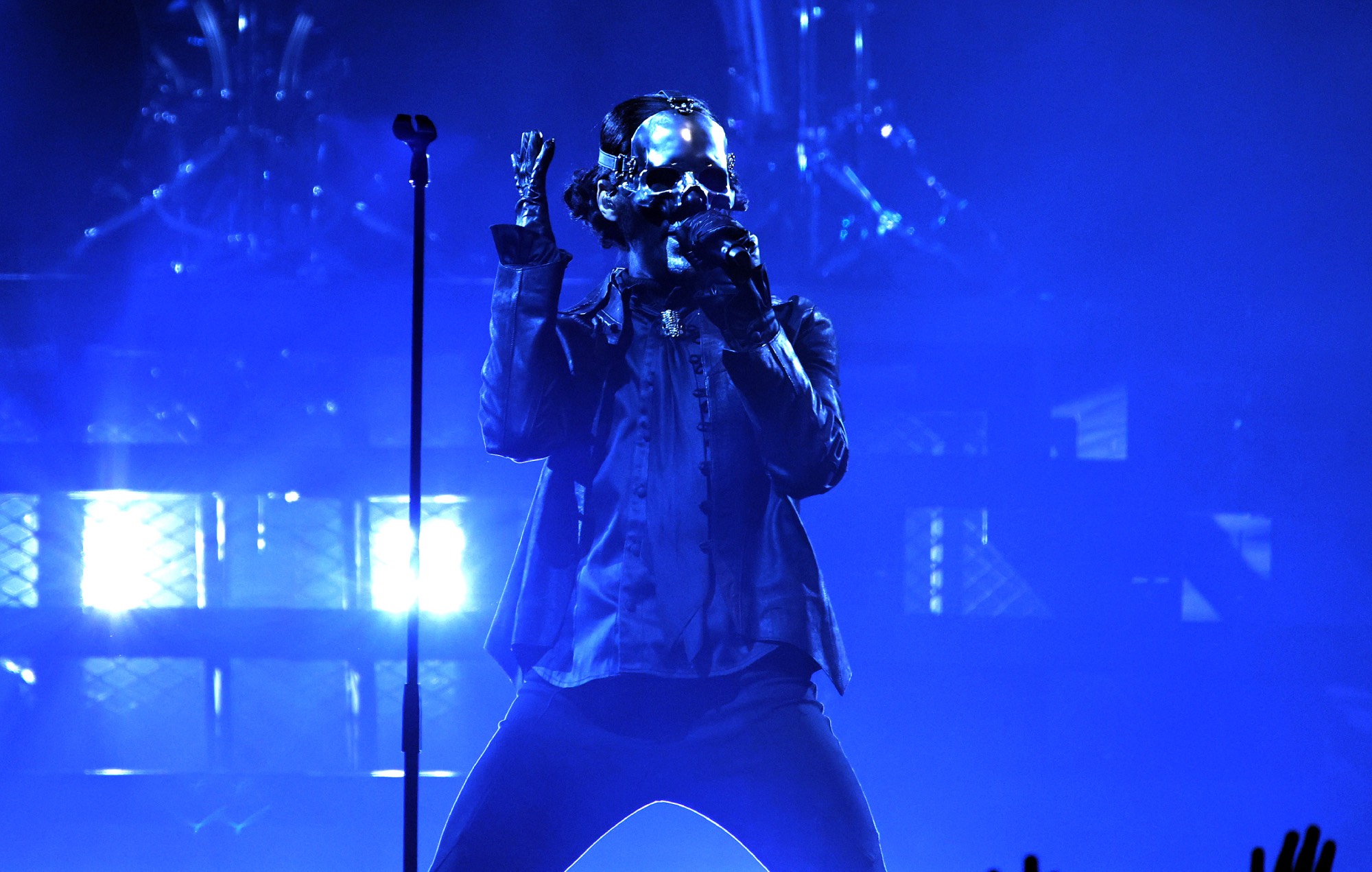 Tobias Forge, as persona Papa V Perpetua, of Ghost