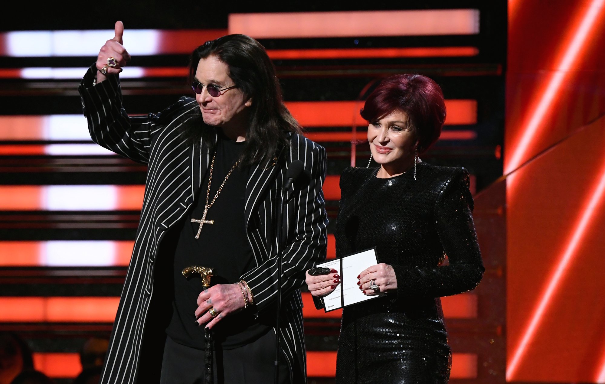 Ozzy Osbourne and Sharon Osbourne