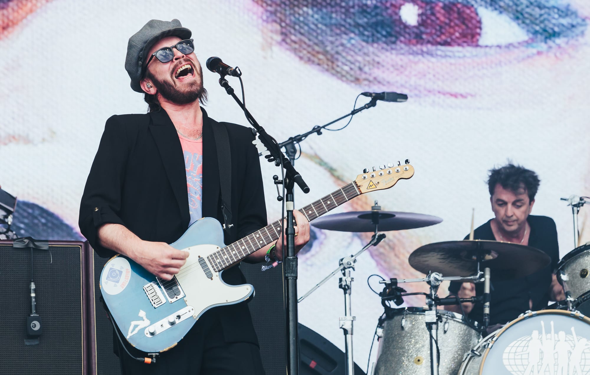 Supergrass live at Glastonbury 2025, photo by Andy Ford