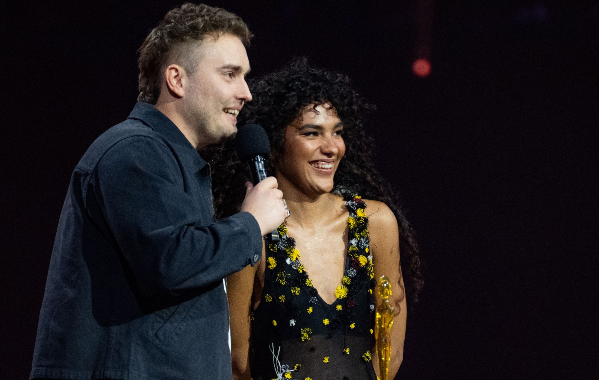 Sam Fender and Olivia Dean at The BRIT Awards 2026