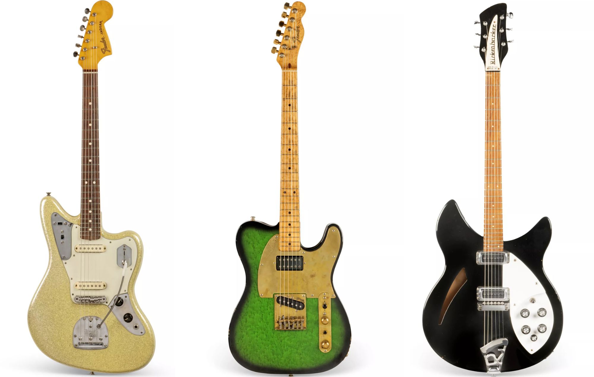 Johnny Marr's Fender Jaguar, Fender Telecaster and Rickenbacker going to auction