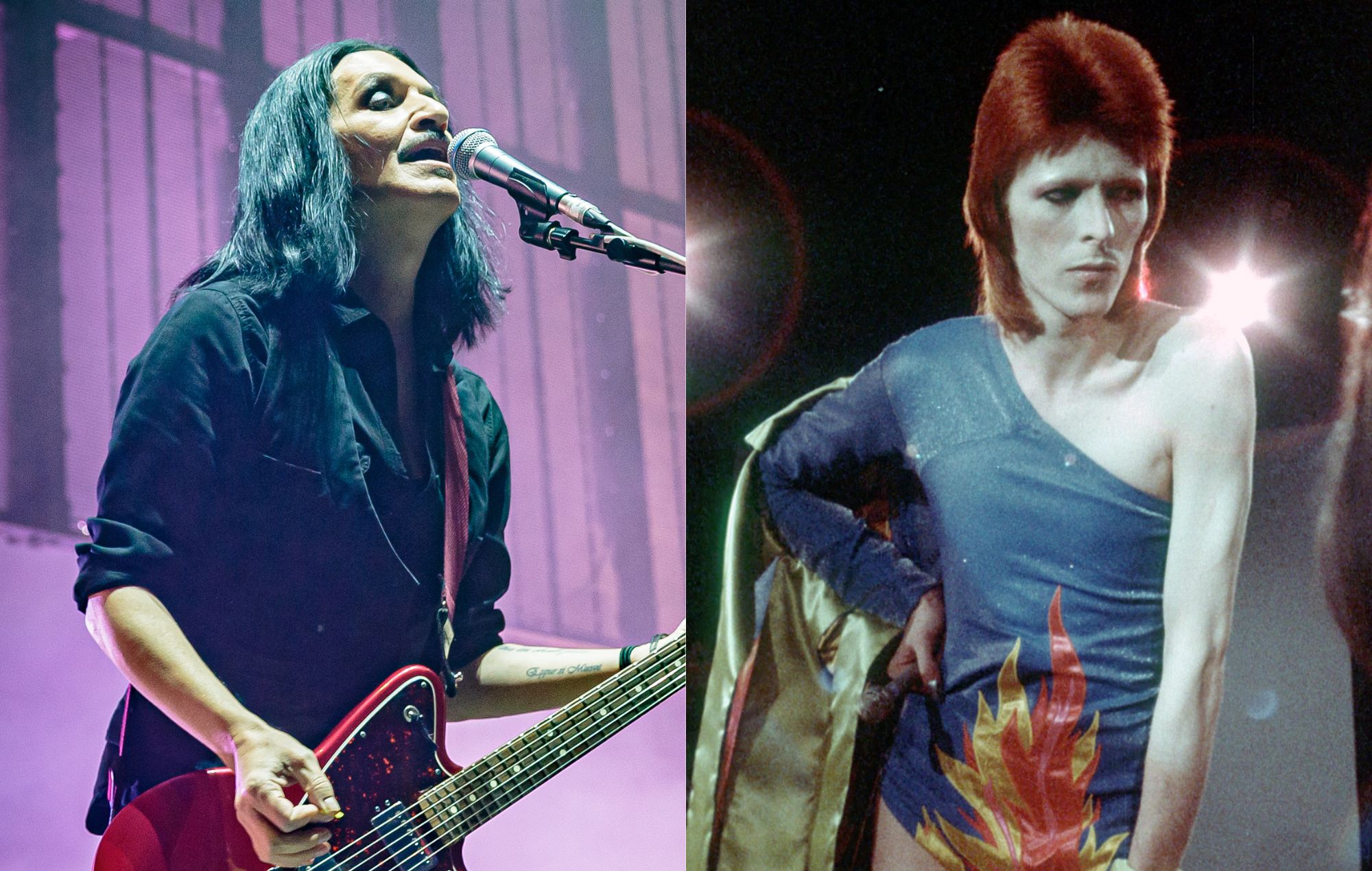 Brian Molko of Placebo and David Bowie