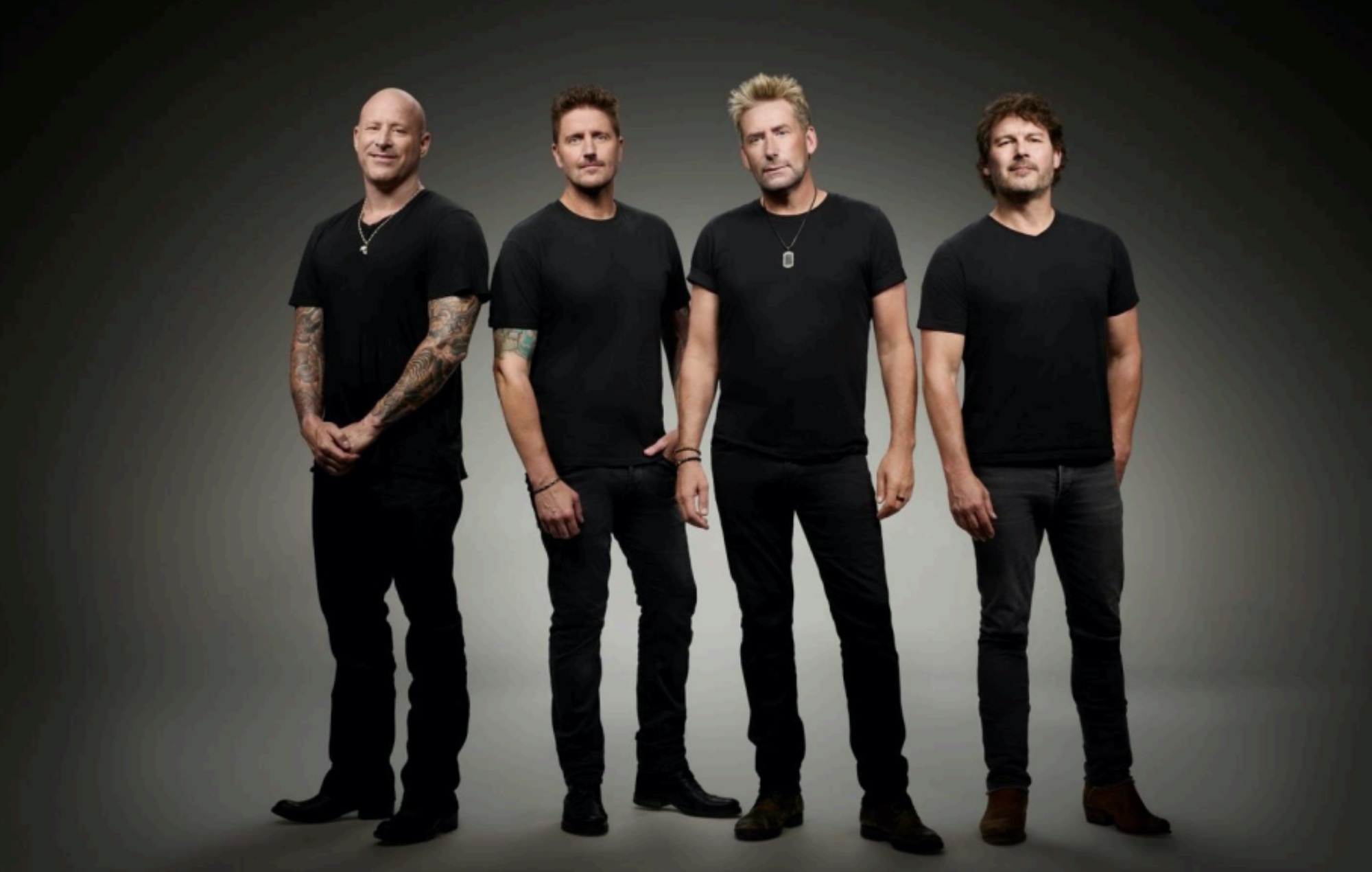 Nickelback press photograph, by Lindsay Siu