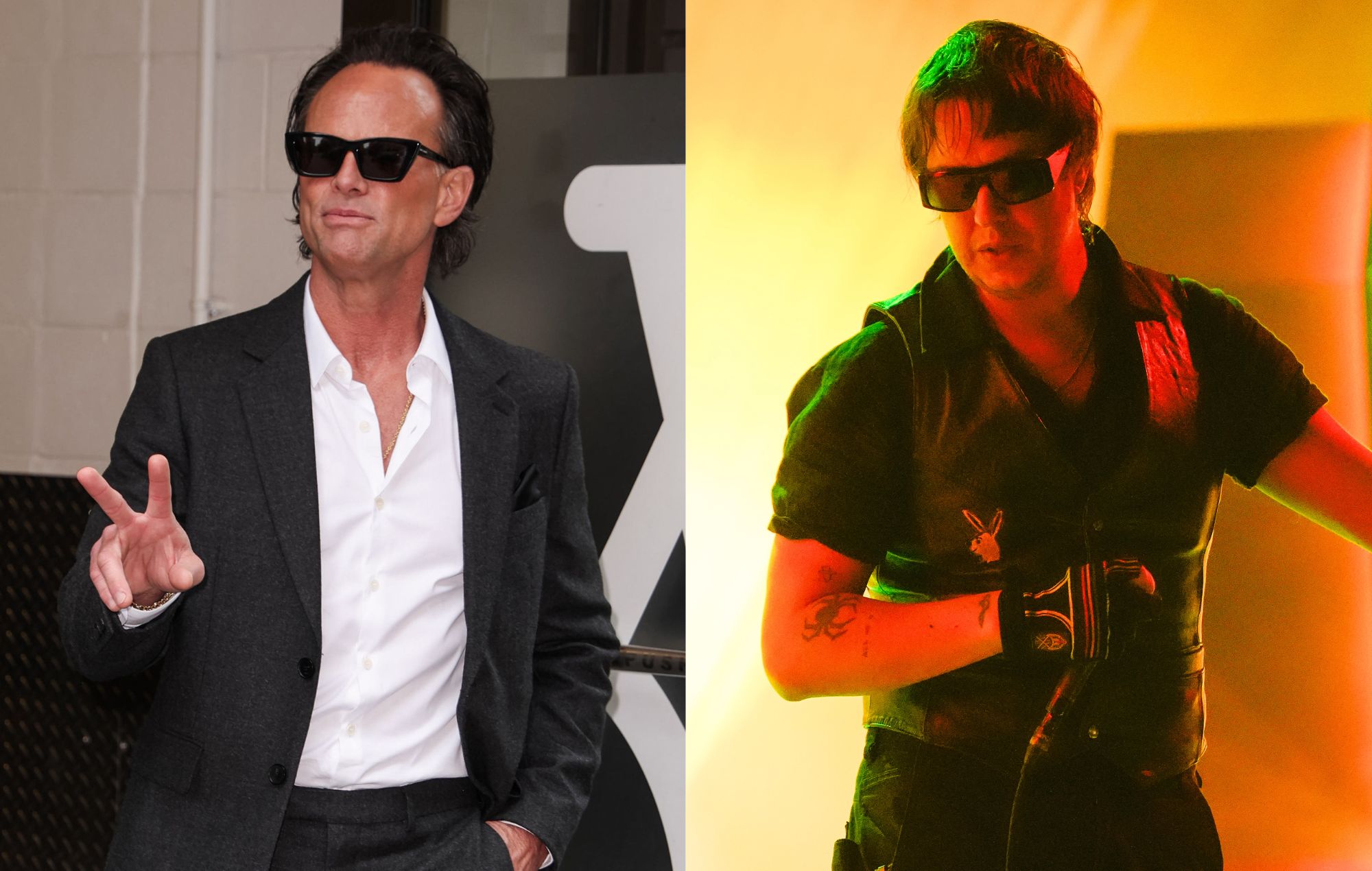 Walton Goggins and Julian Casablancas of The Strokes