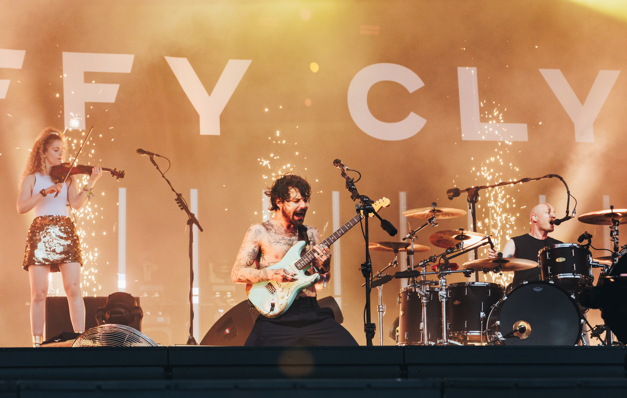 Biffy Clyro live at Glastonbury 2025, photo by Andy Ford