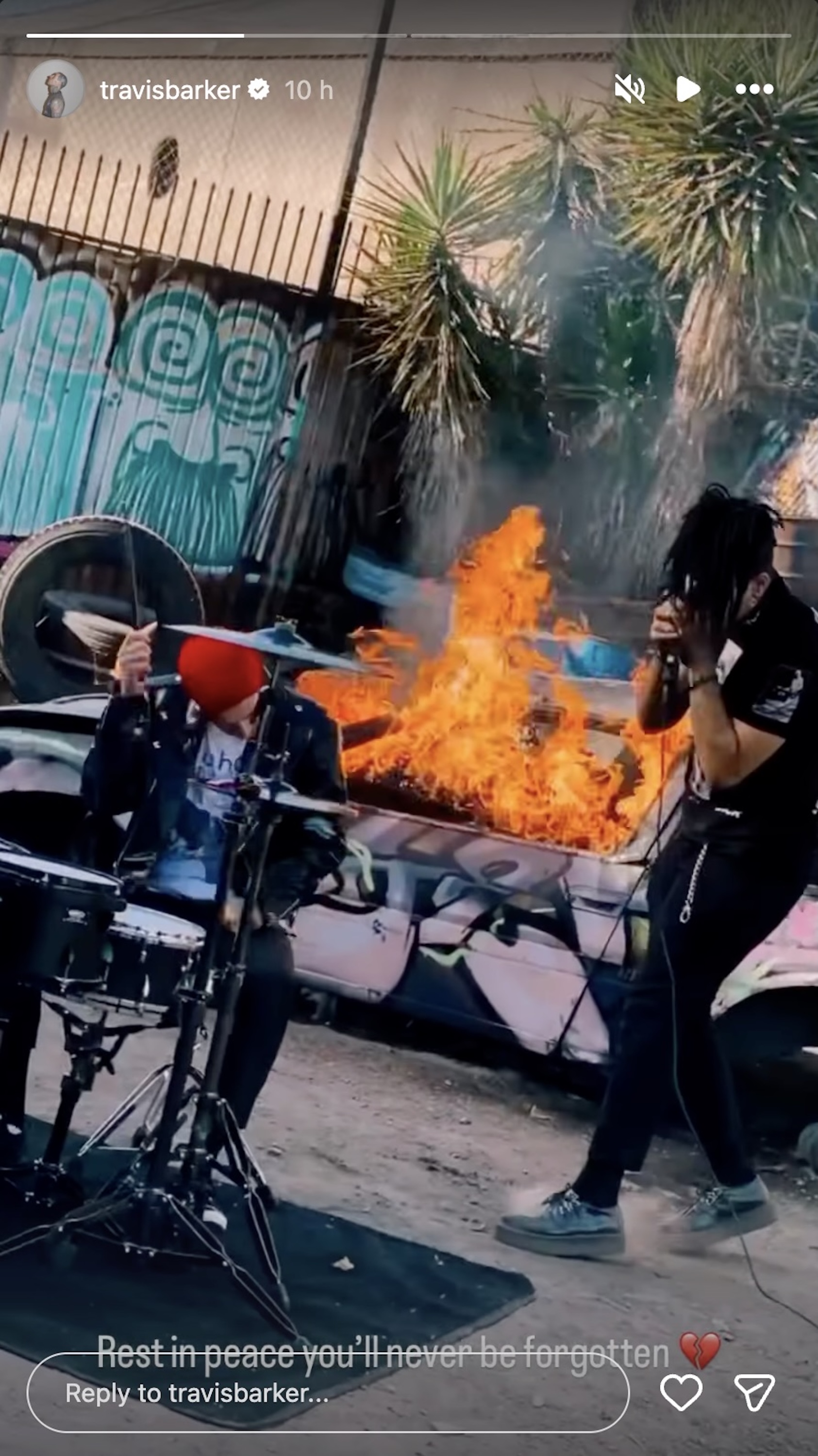 Travis Barker tribute to POORSTACY, 2025