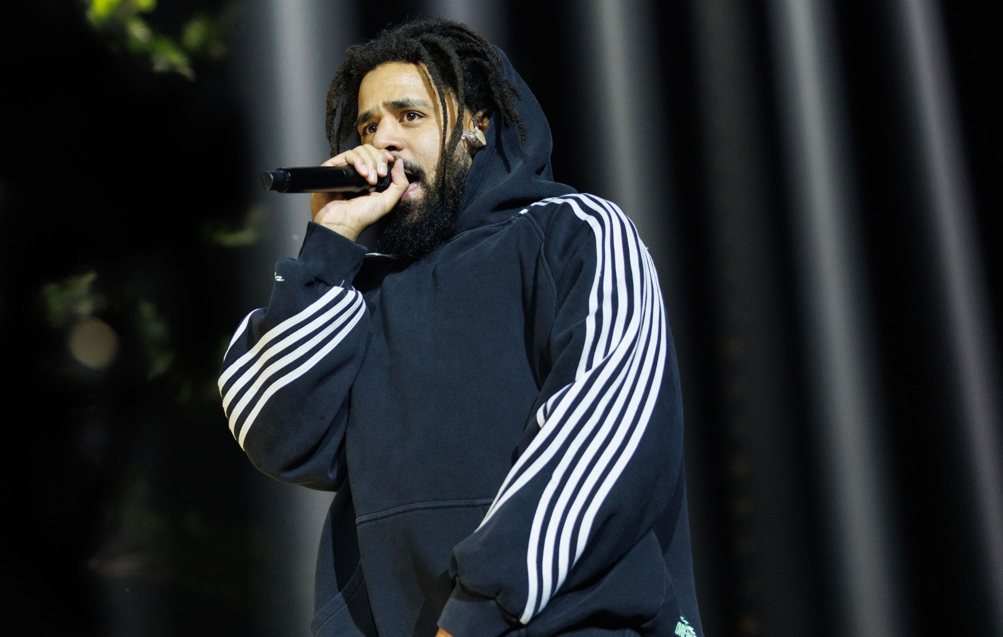 J . Cole performs during his "The Fall-Off" tour