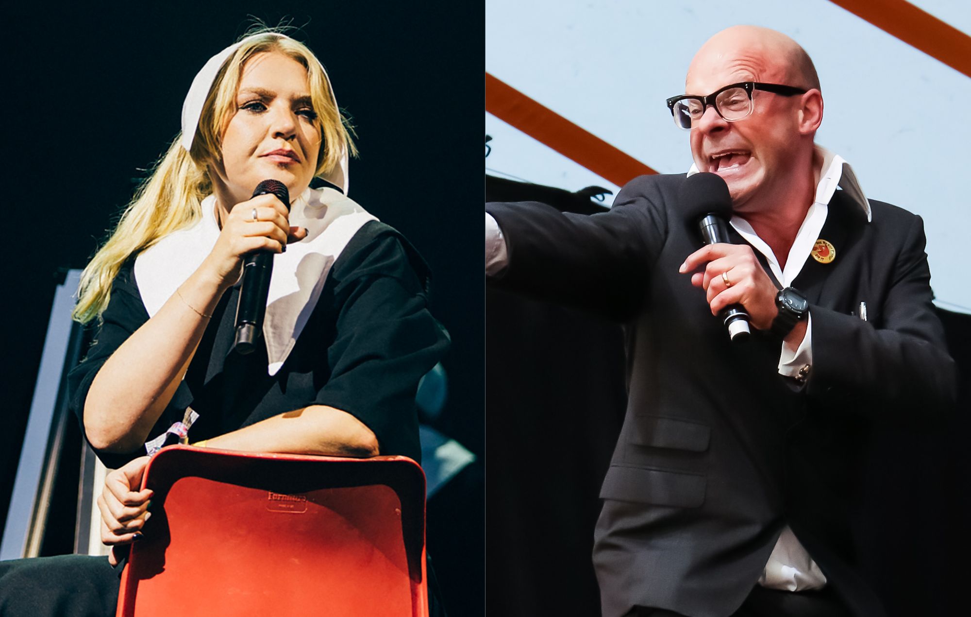 Self Esteem (Derek Bremner for NME) and Harry Hill (Carla Speight/Getty)