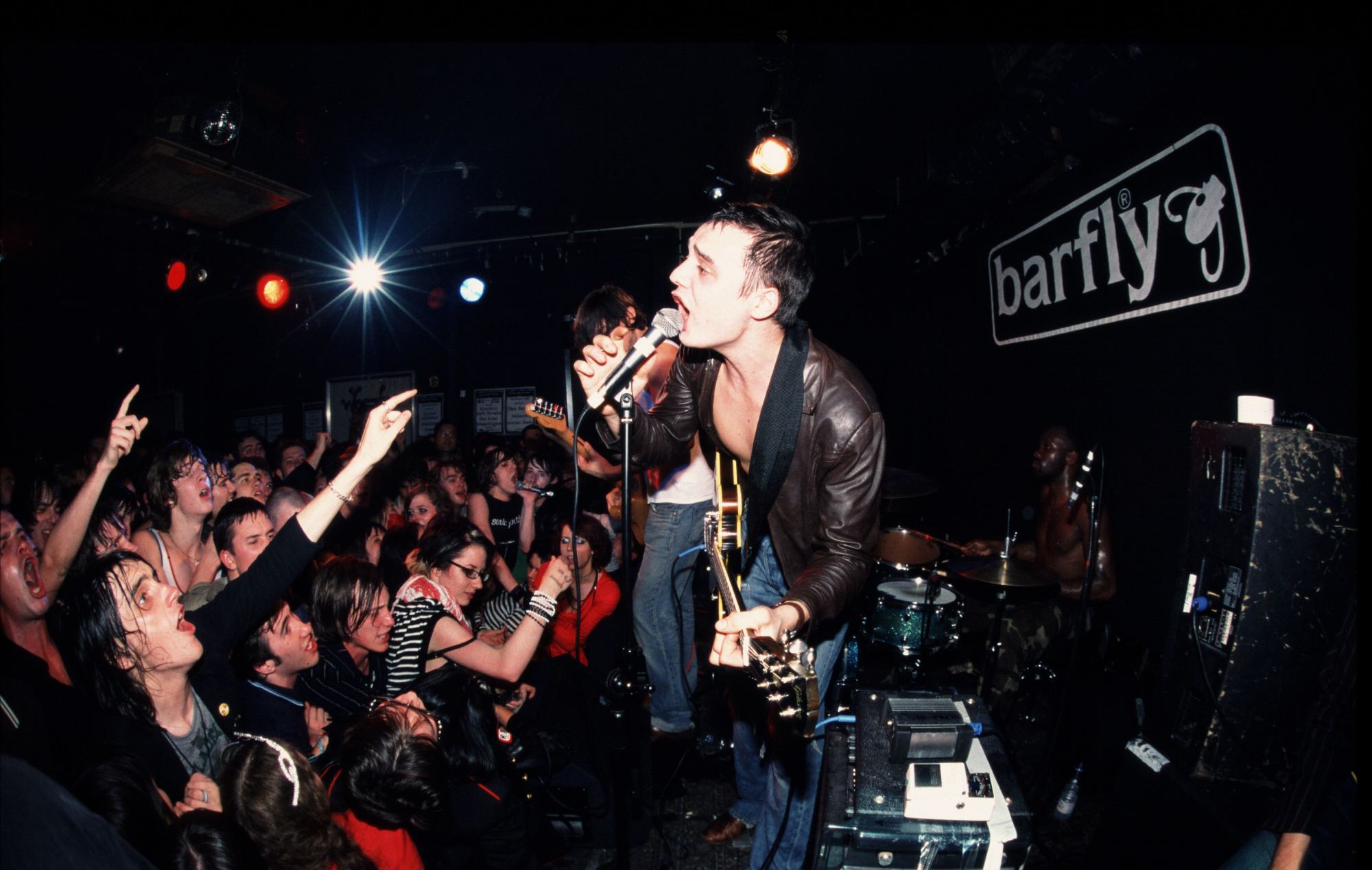 The Libertines live at Barfly, Camden in October 2003. (Photo by John Powell/Avalon/Getty Images)