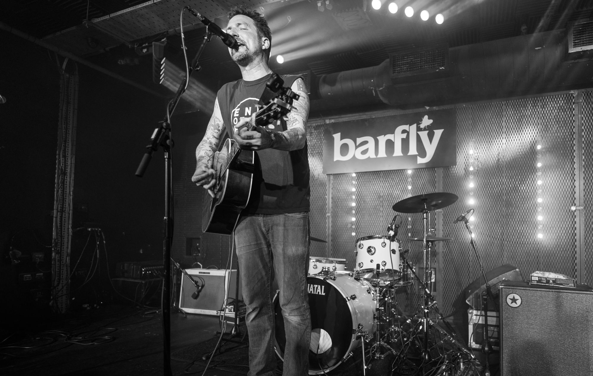 Frank Turner performs at the reopening of Camden Barfly, 2026. Credit: Kevin O'Sullivan