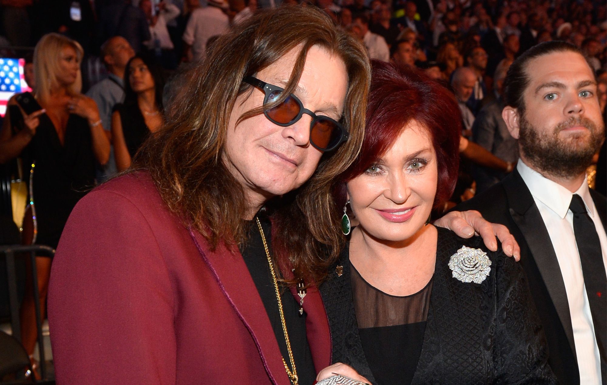 Ozzy Osbourne (L) and Sharon Osbourne in 2017