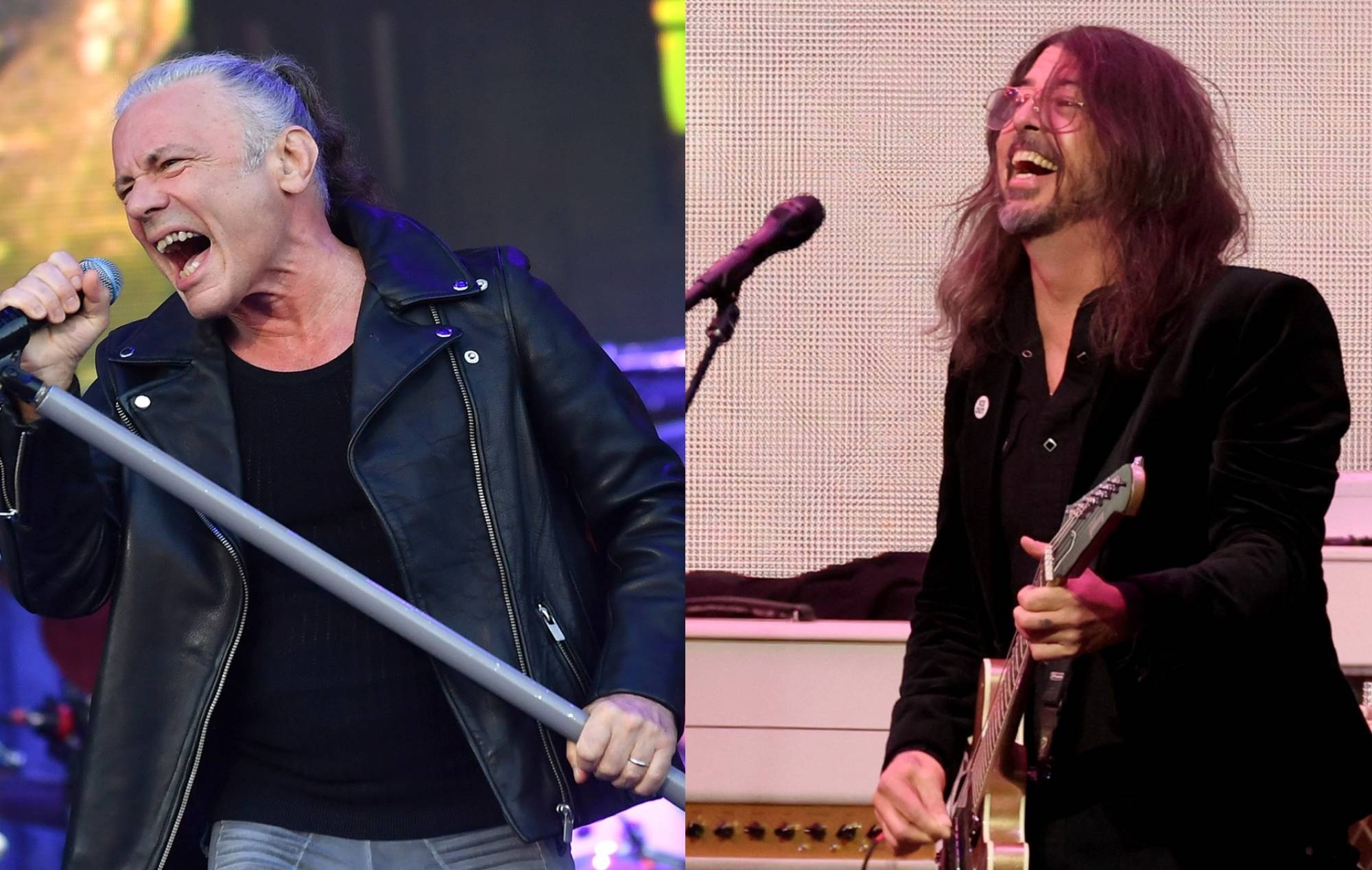 Bruce Dickinson and Dave Grohl
